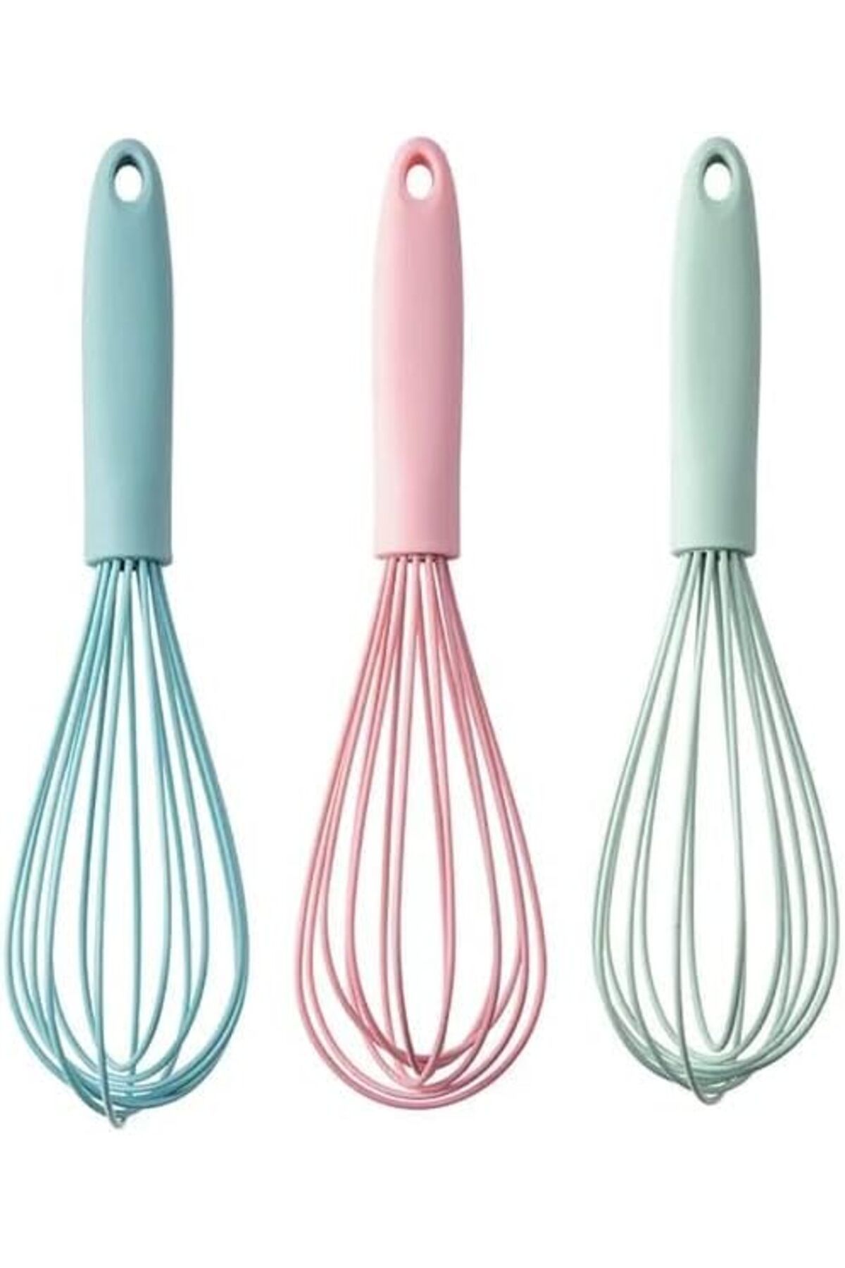 Mu Art Ahşap-Mrt Home Large Size Silicone Whisk, Silicone Whisk, Whisk for Eggs, Buttermilk and Pastry 3