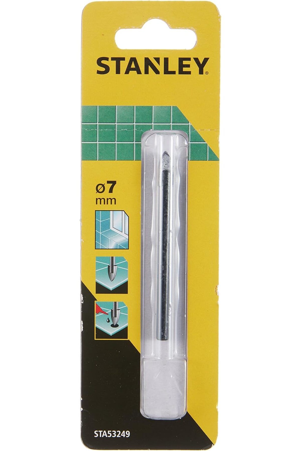 STOREMAX Rom Sta53249 Cam/Fayans Matkap Ucu, Metalik, 1 Adet, 7 Mm Romshp 1067323