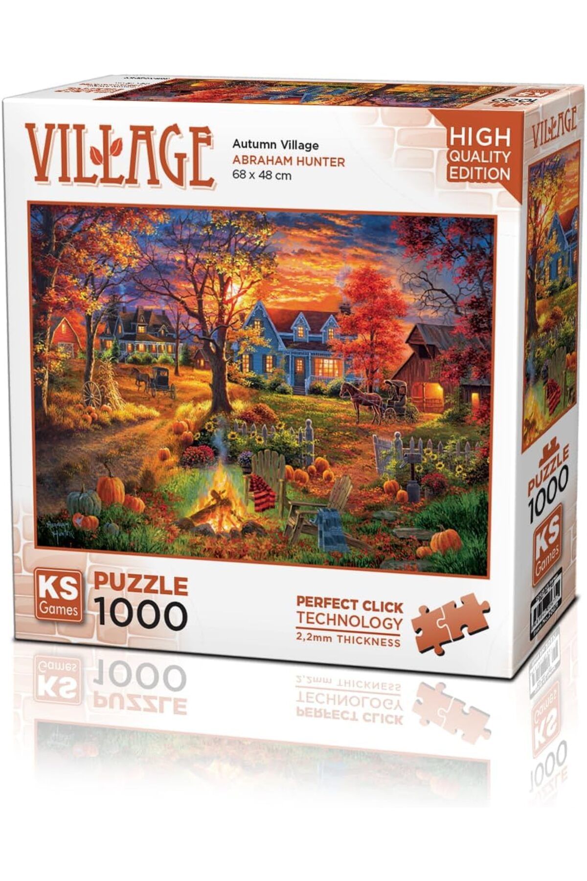 STOREMAX Games 1000 Parça Sonbahar Köyü Puzzle FxYM 1126906