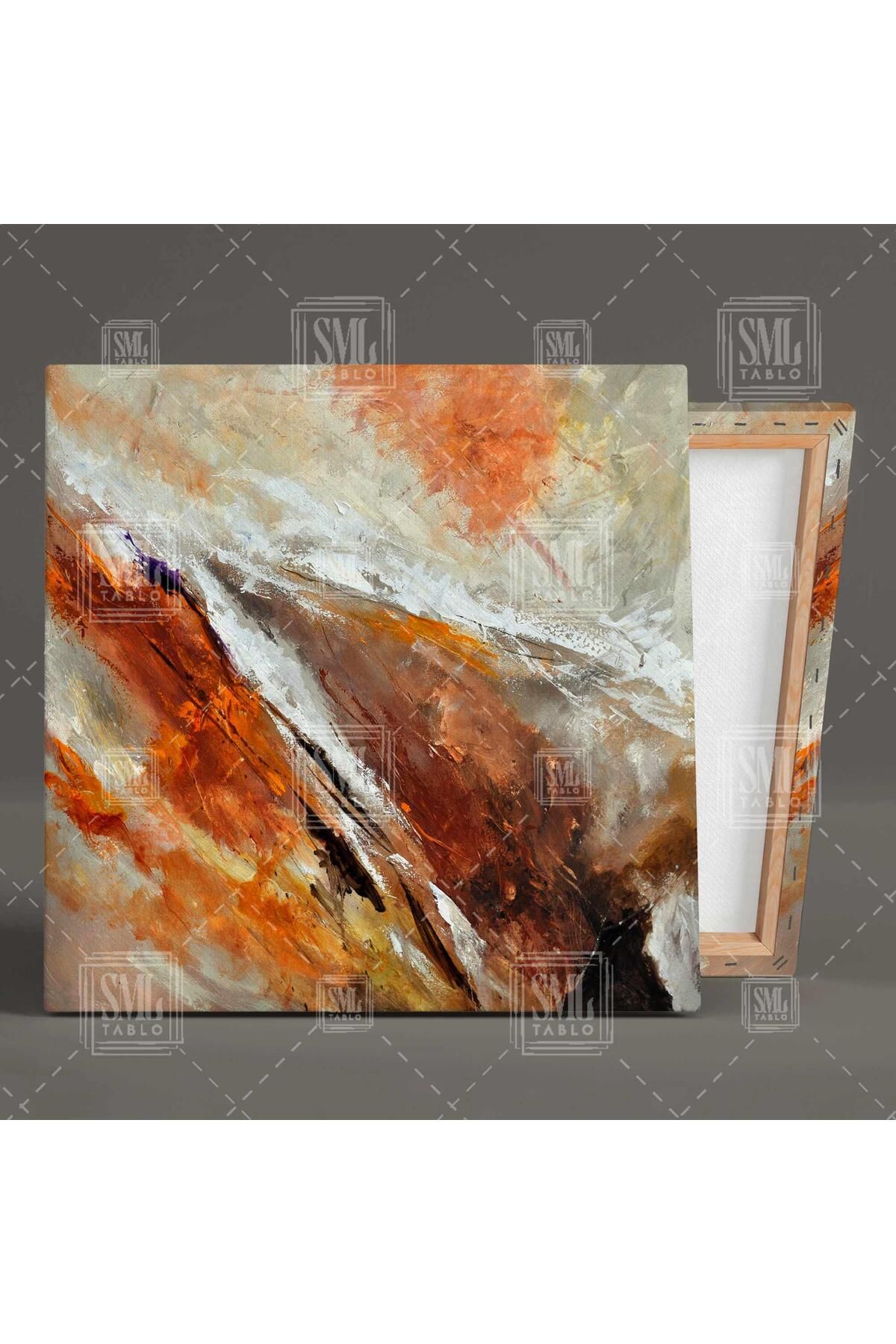 SML TABLO-Marble Look Soft Colors Abstract Decorative Square Canvas Painting 2