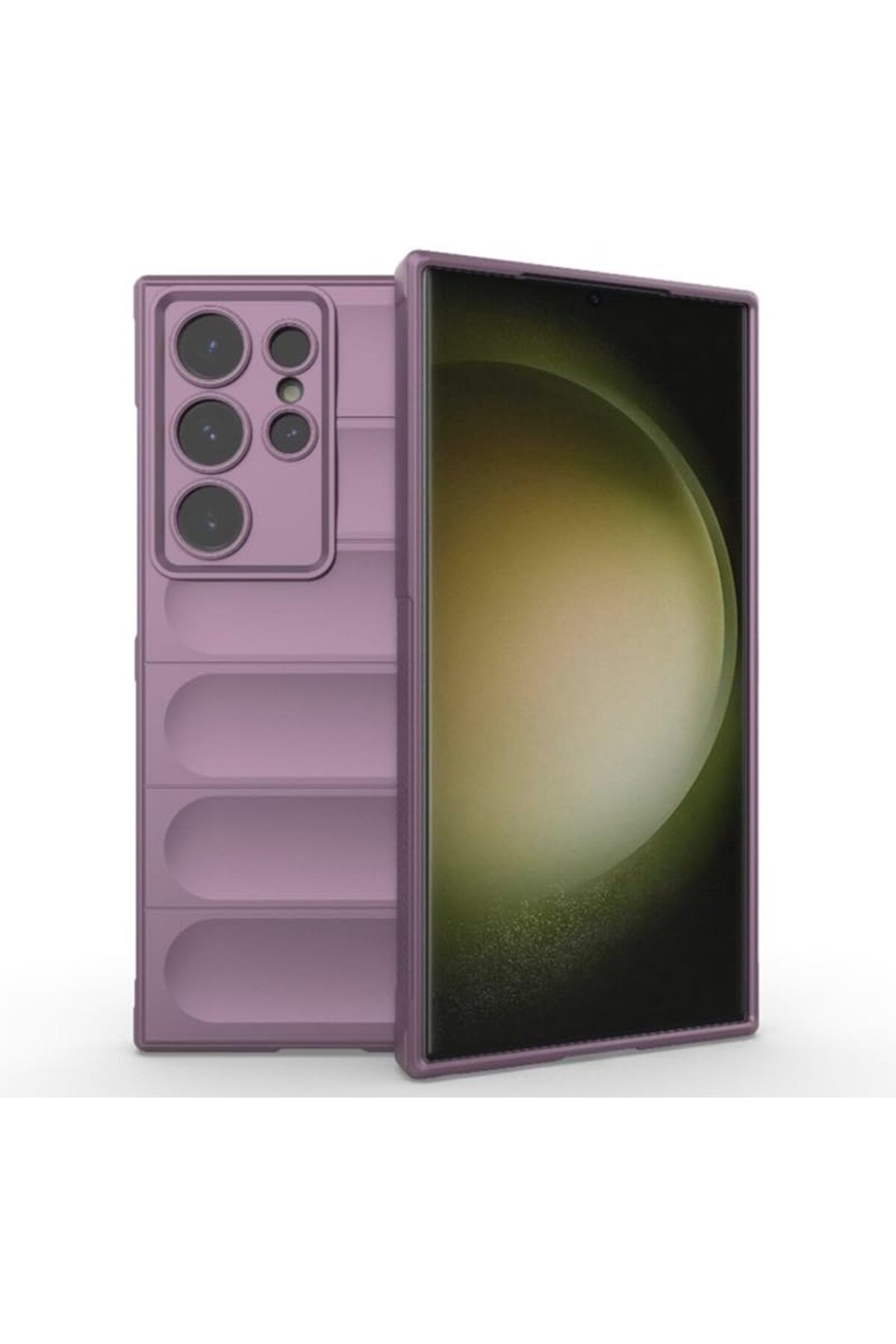 STOREMAX S24 Ultra Uyumlu Kılıf Mat Leke Yapmaz Elden Kaymaz İçi Kadife Kamera Korumalı Silikon Kapak (