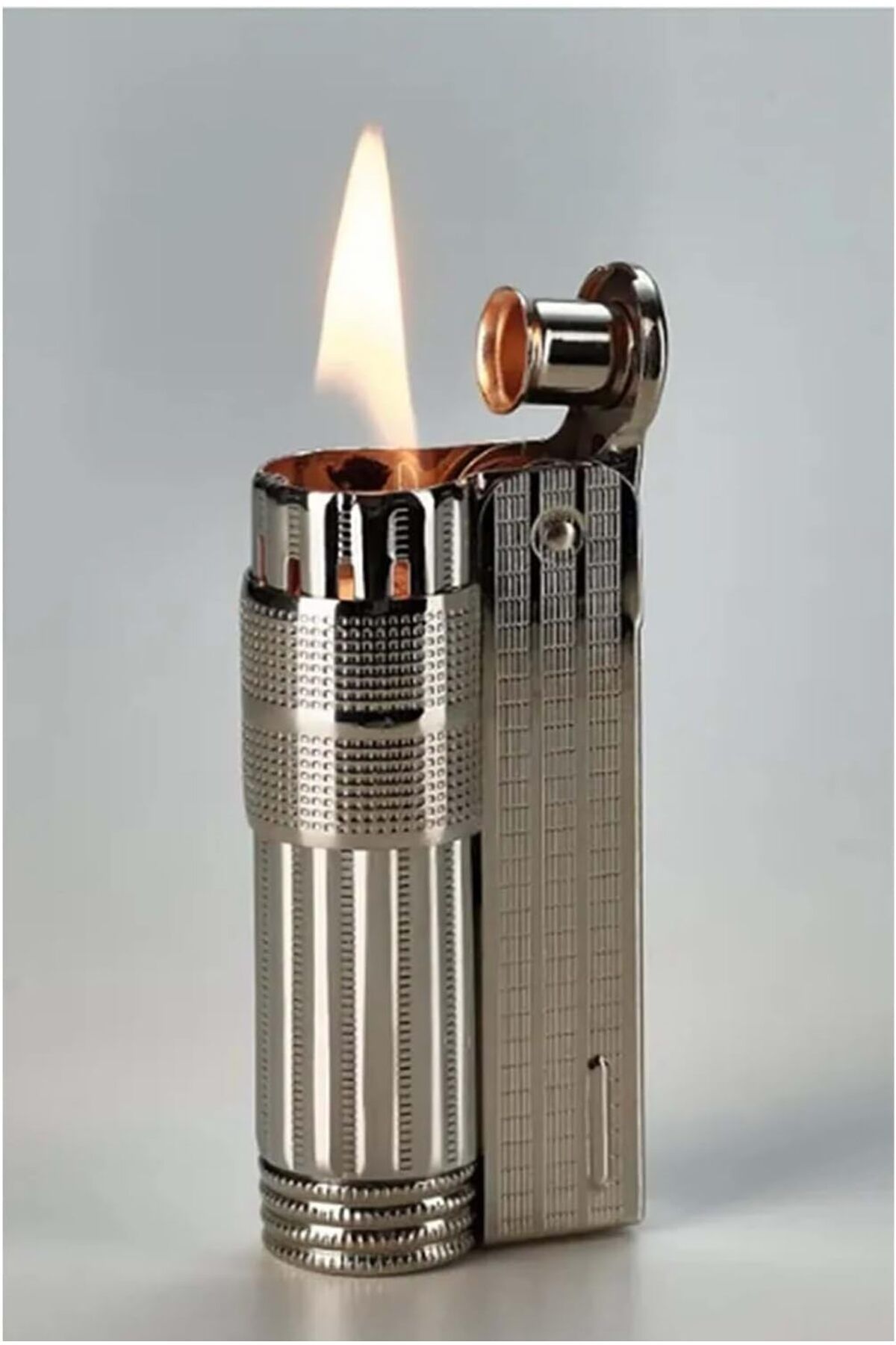 Mu Art Ahşap Mrt Muhtar Çakmağı Benzinli Fitilli Çakmak Taşlı Klasik Model Art 871301