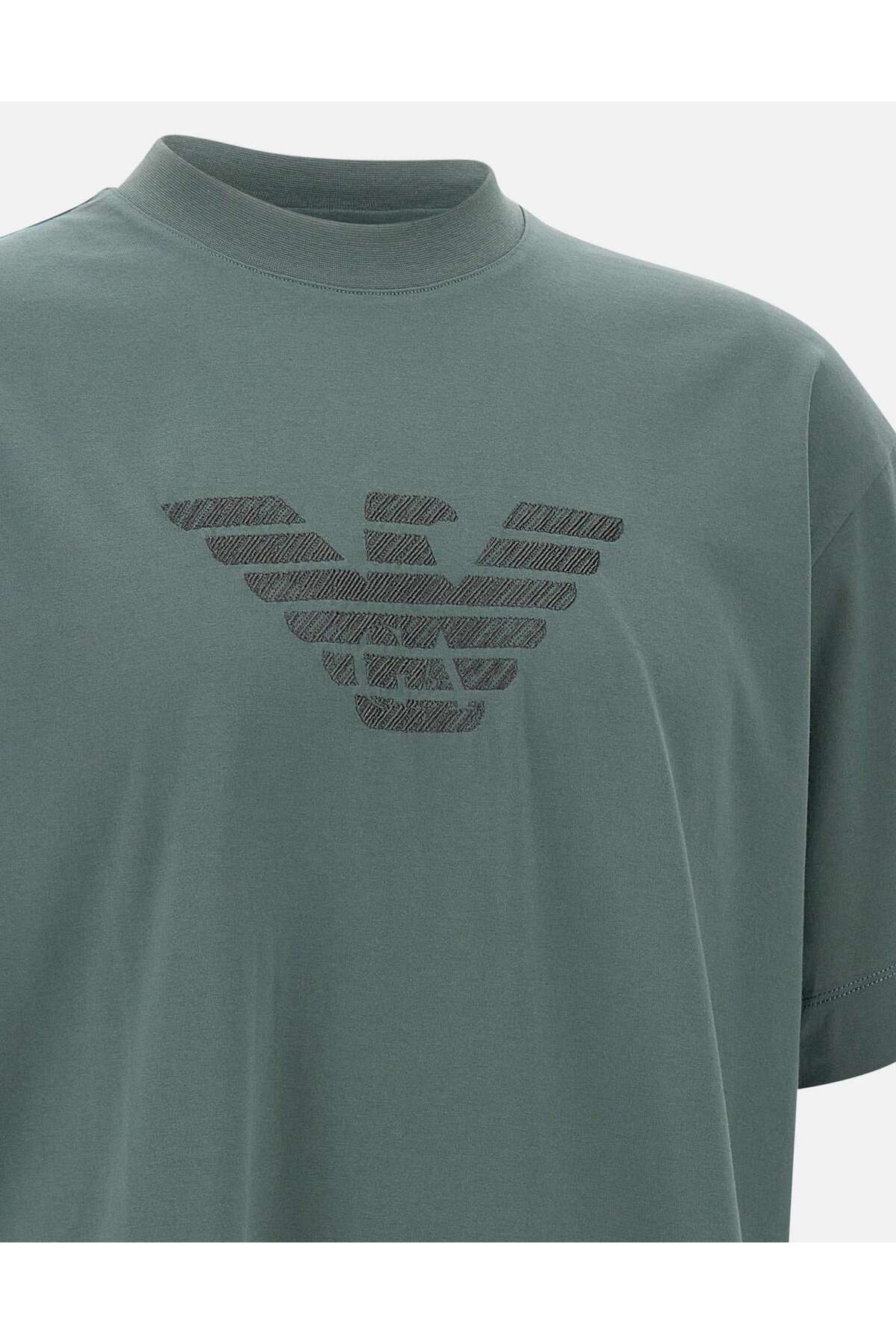 Emporio Armani Men's Oversize Short Sleeve Motif Patterned