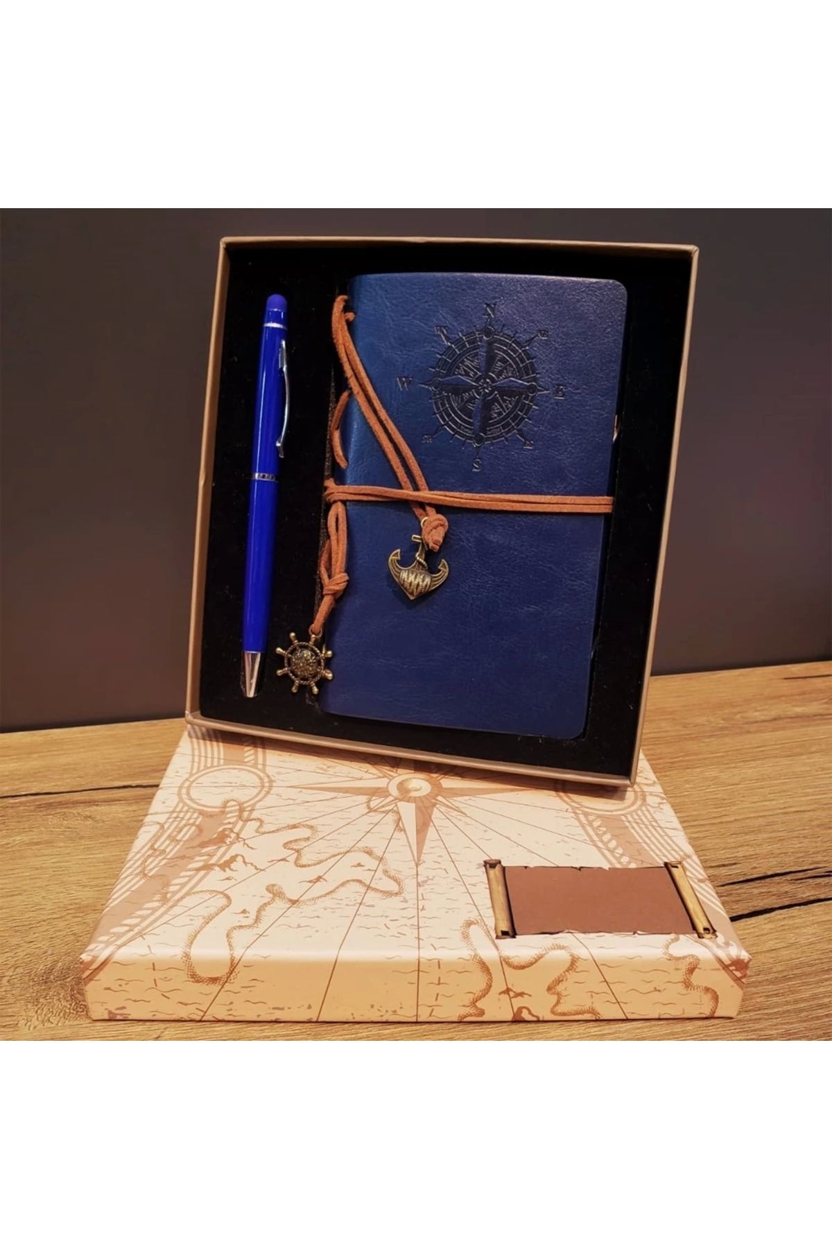 YNT İthalat Pusula Defter Ve Tükenmez Kalem Set