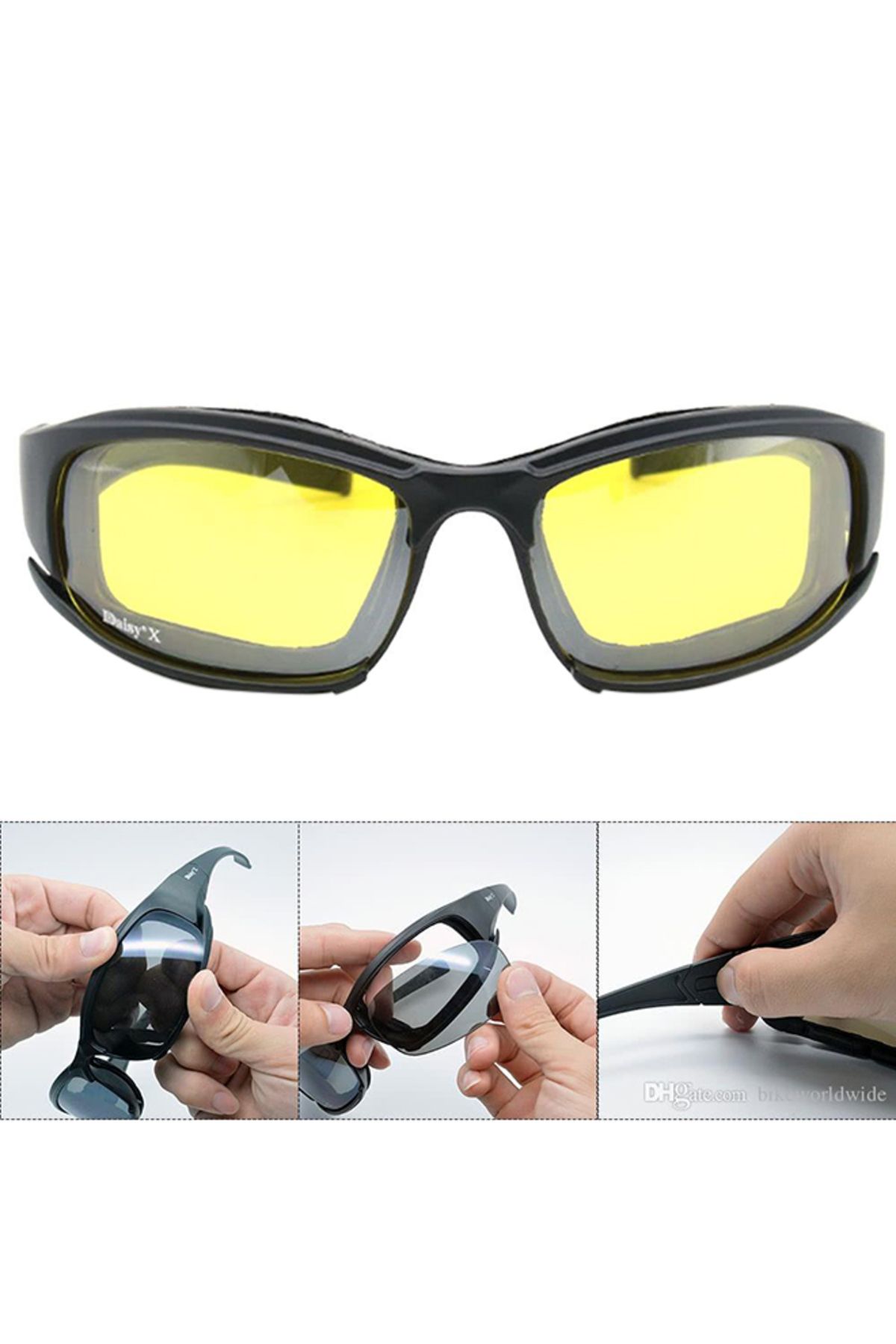 Generic-Daisy 10 Piece X7 Military Goggles Bulletproof Army Polarized Eyewear 3