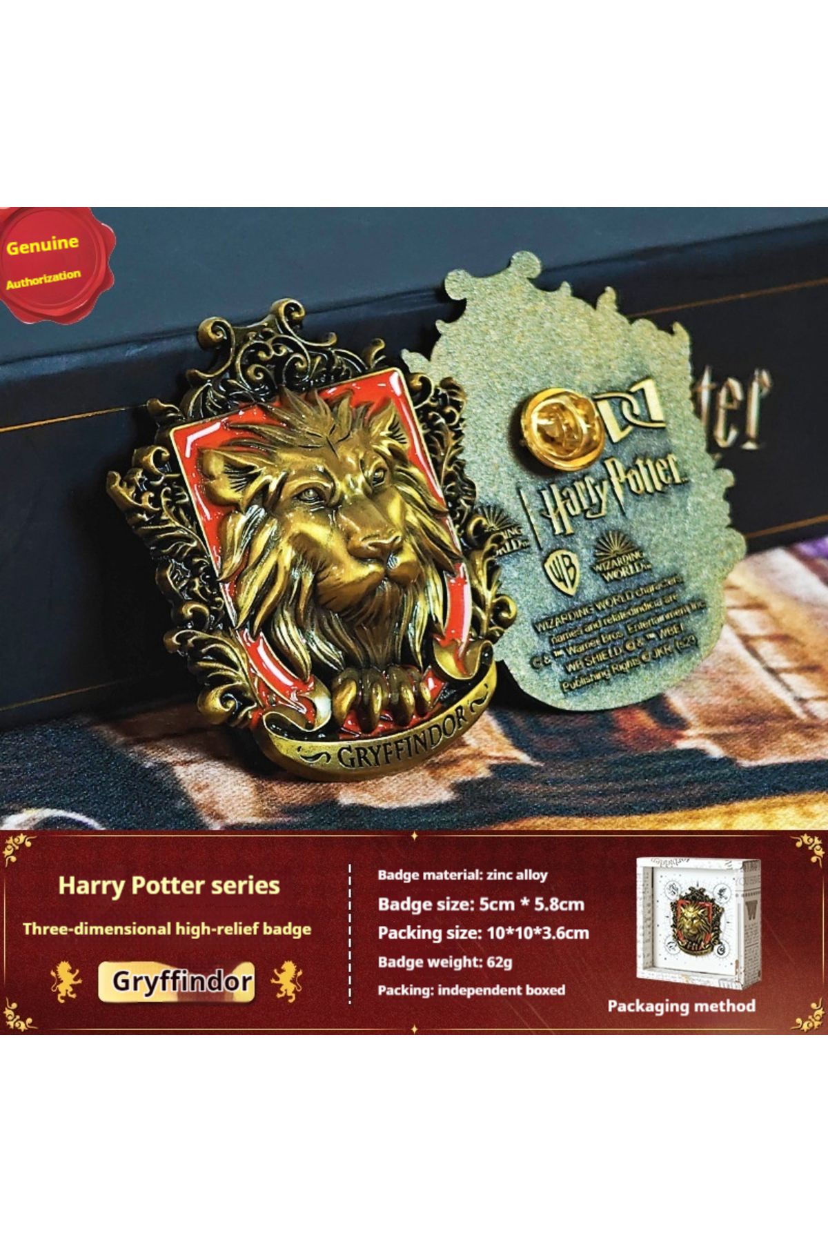 Choice-DE01-08-0035 Fridge Magnet, HarryyPotter House Creative 3D Magnet Three-dimensional Badge, Magic Hog 1
