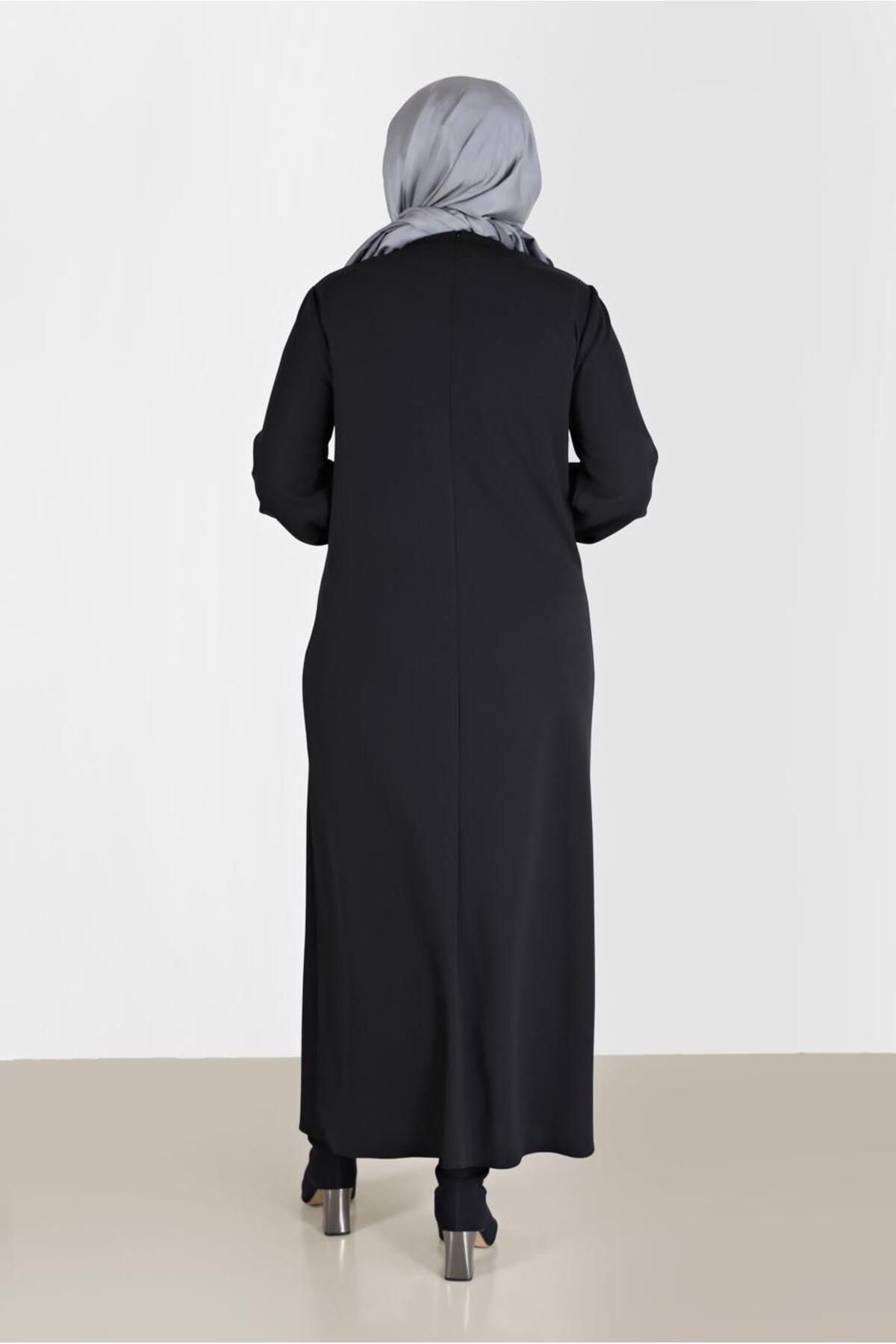 Alvina-20193 Model Stone Rochie Dungi Detaliata 3
