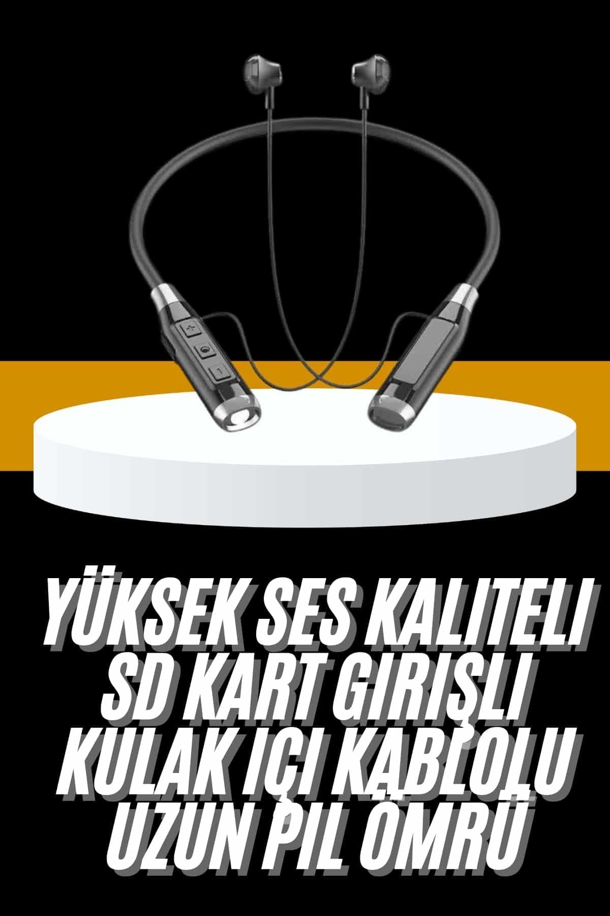 FTA TİCARET Yeni Nesil Silikonlu Kulak İçi Kablosuz Kesintisiz Bluetooth Kulaklık Kablolu
