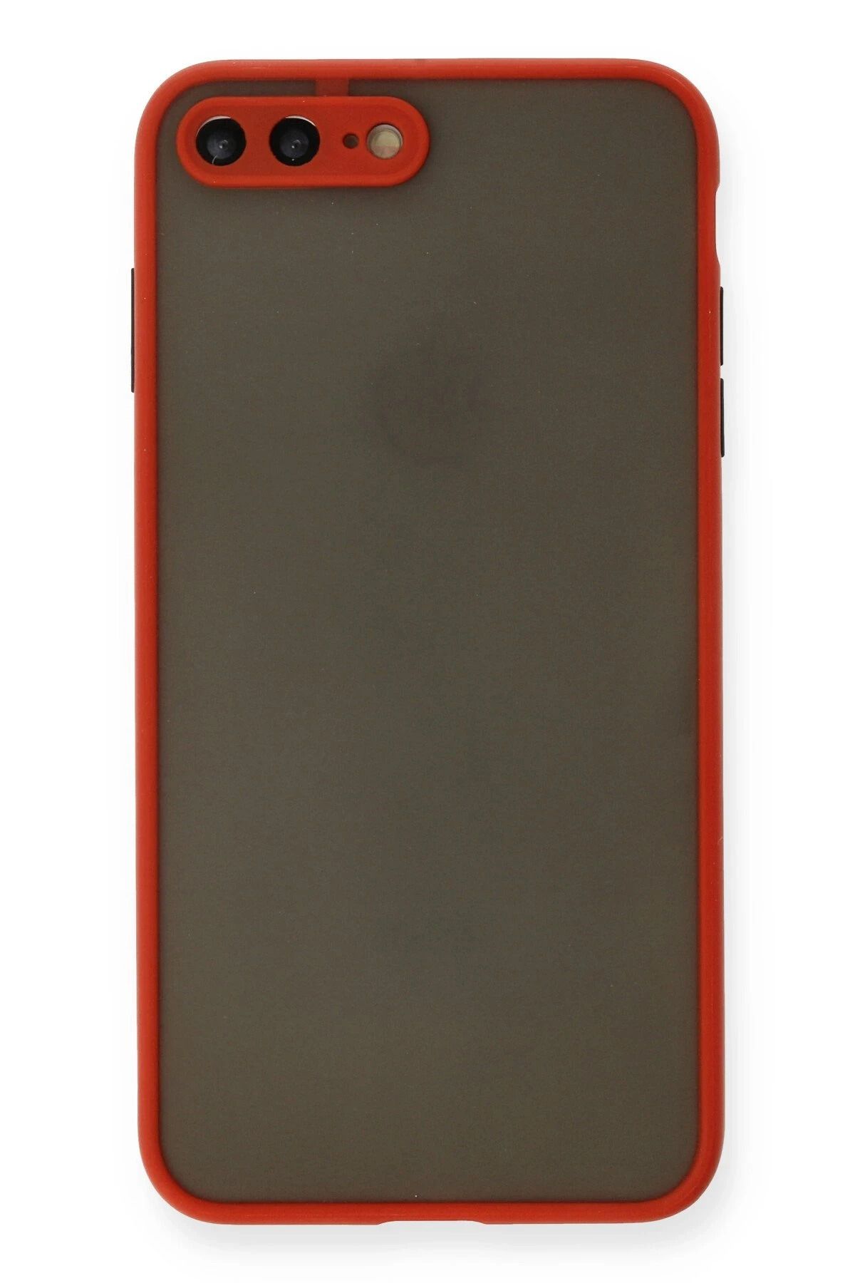 NewFace iPhone 7 Plus Kılıf Montreal Silikon Kapak - Kırmızı NRMSA