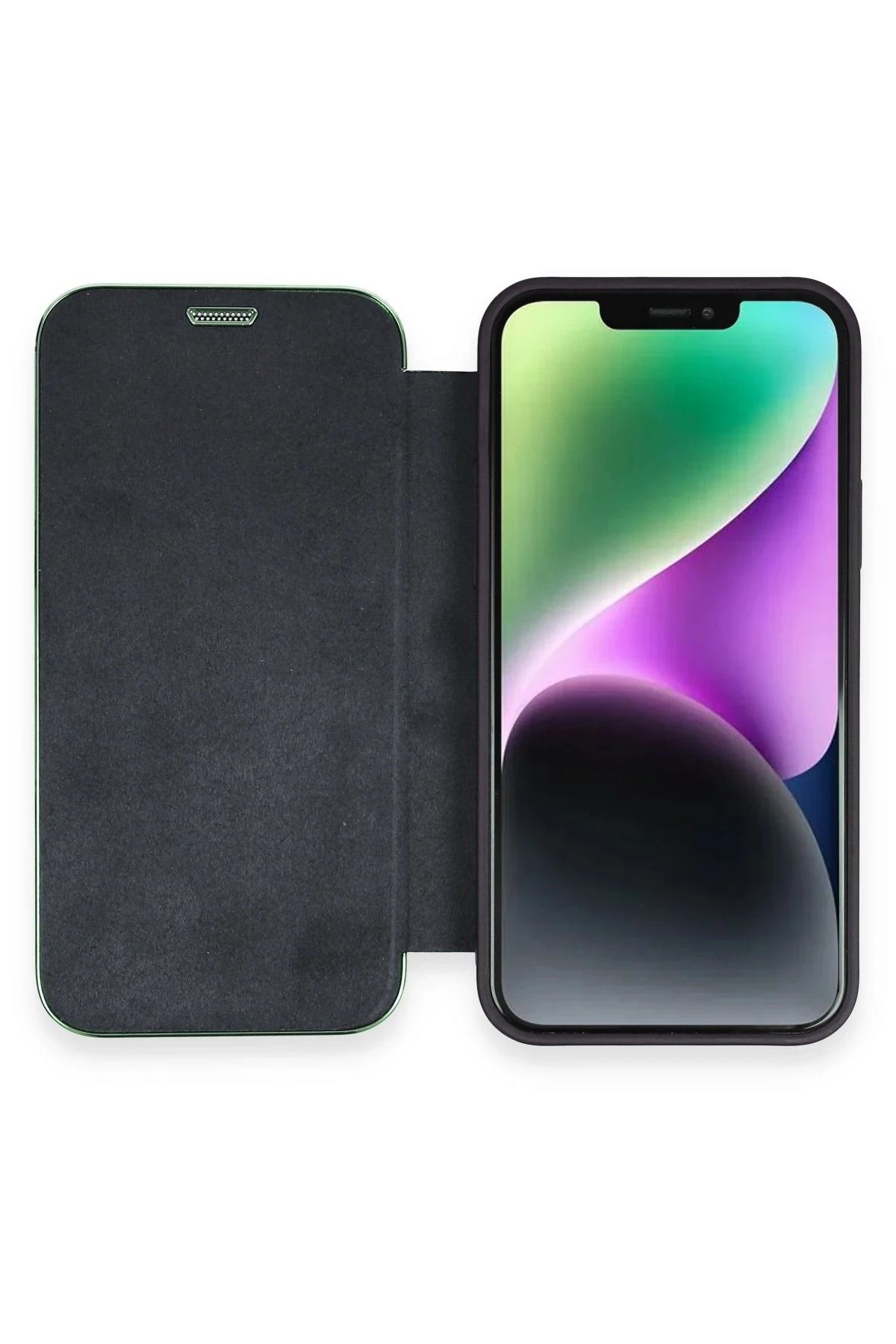 NewFace iPhone 12 Kılıf Dolpin Kapaklı - Lacivert JOJUA