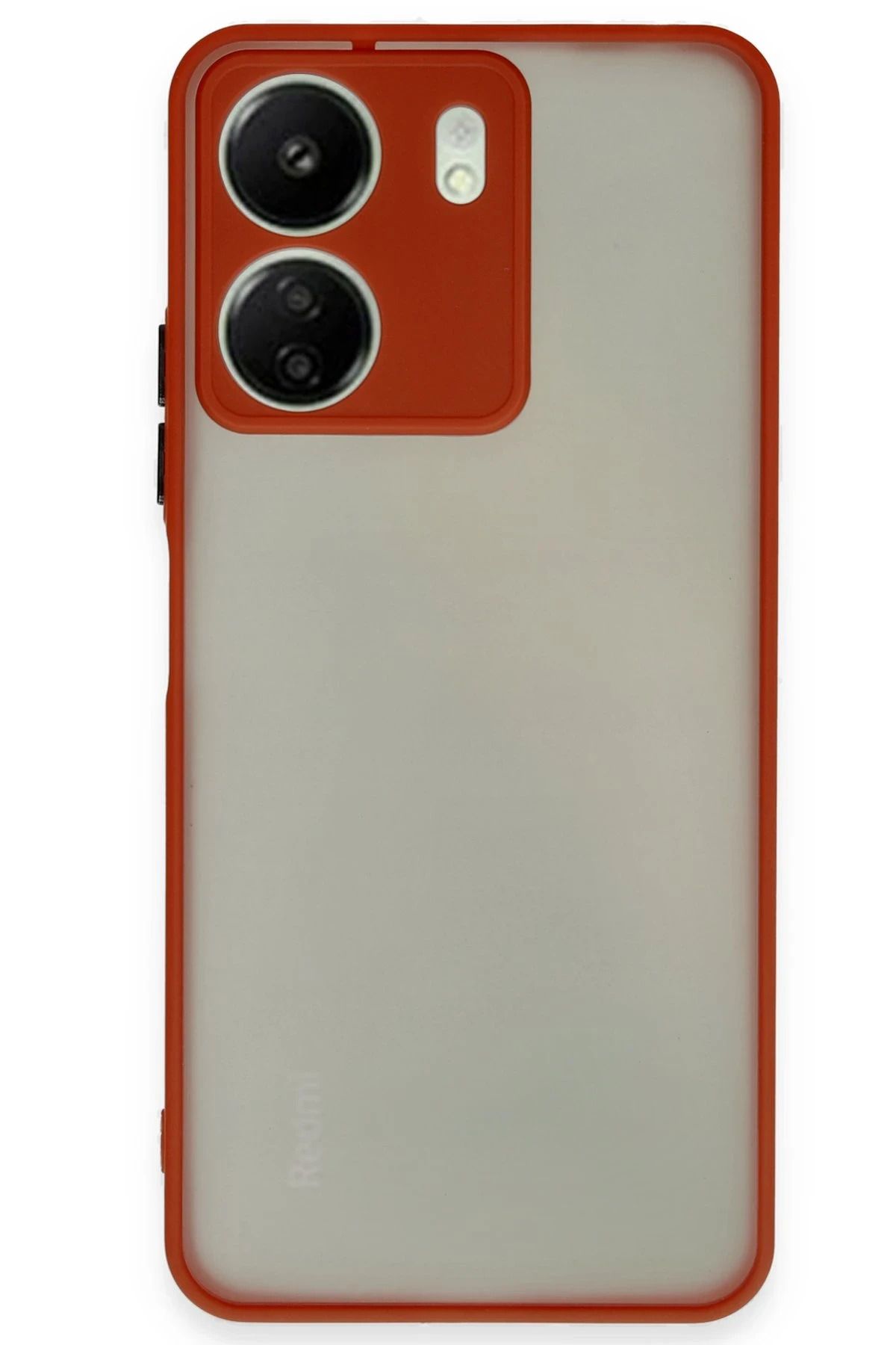 NewFace Xiaomi Redmi 13C Kılıf Montreal Silikon Kapak - Kırmızı INSLM