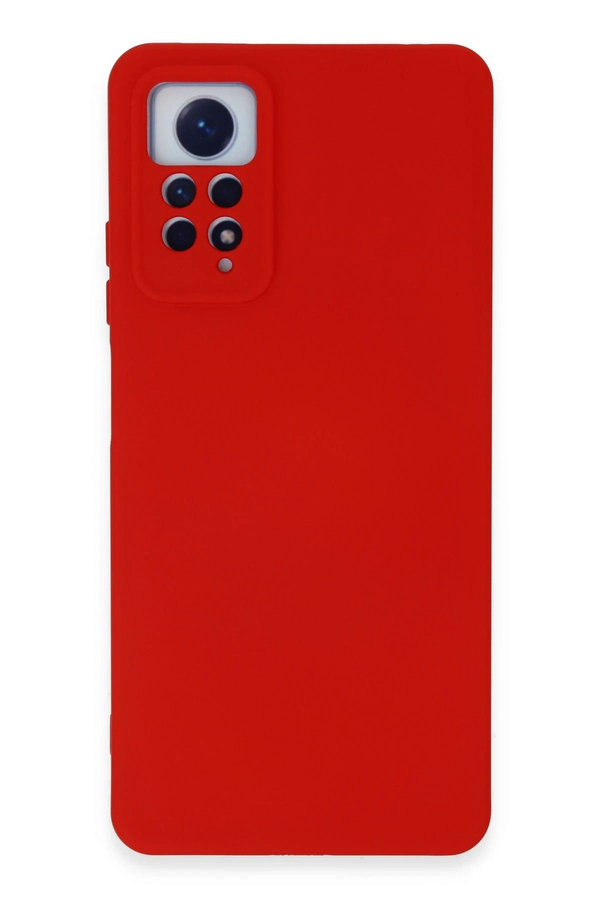 NewFace Xiaomi Redmi Note 12 Pro 4G Uyumlu  Kılıf Nano içi Kadife Silikon - Kırmızı HNZRN