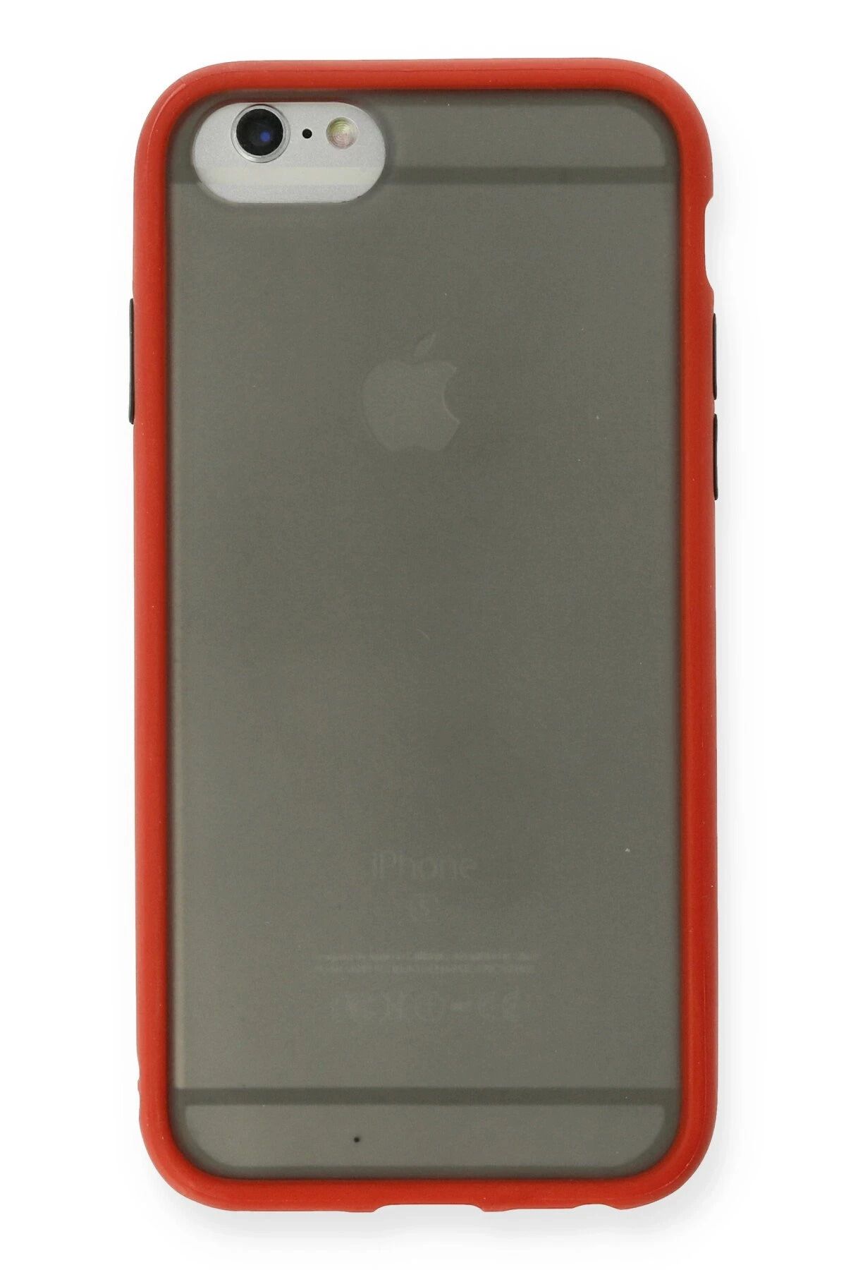 NewFace iPhone 6 Kılıf Montreal Silikon Kapak - Kırmızı NRMSA