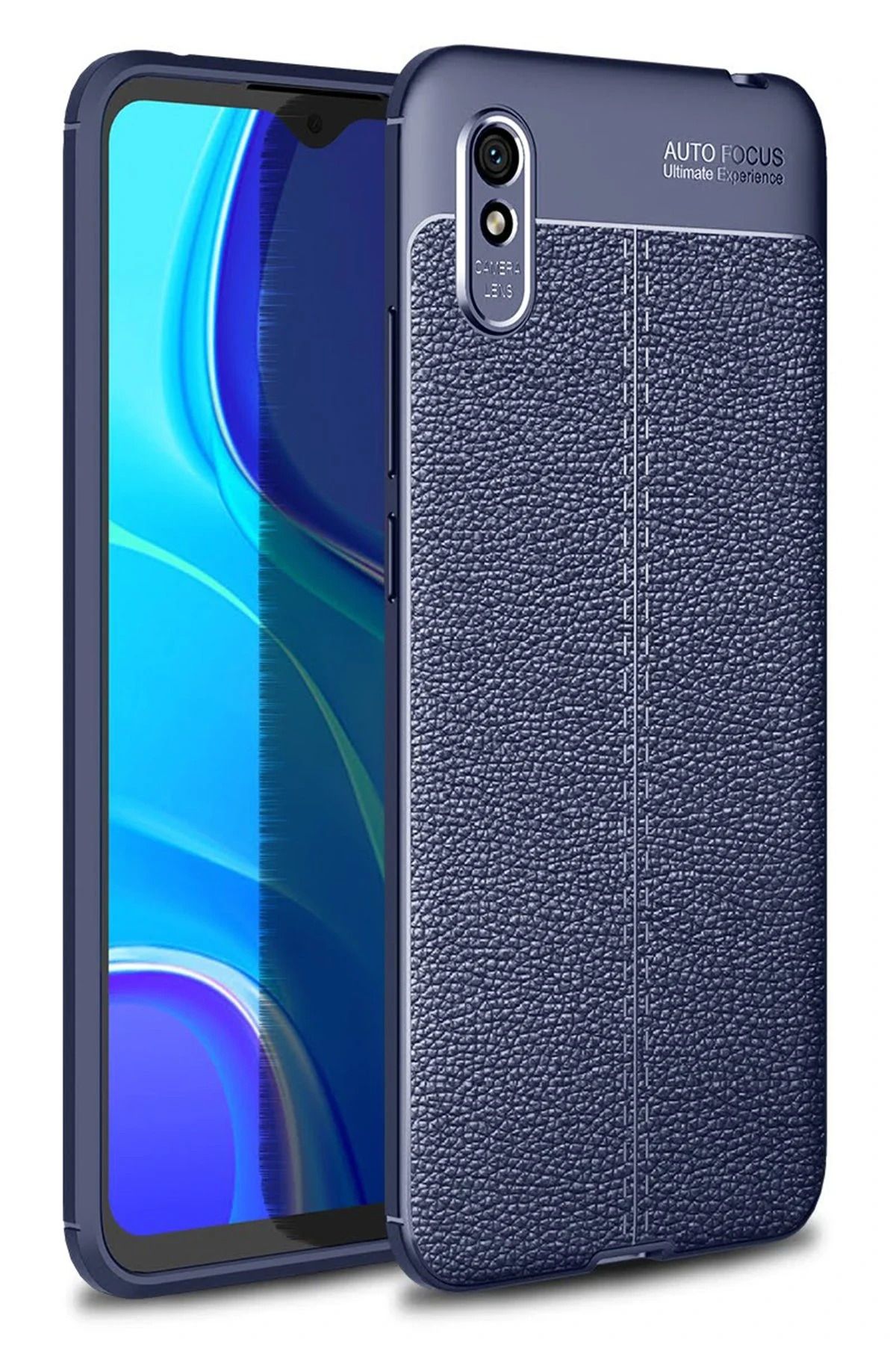 NewFace Xiaomi Redmi 9A Kılıf Auto Focus Kapak - Lacivert JOJUA