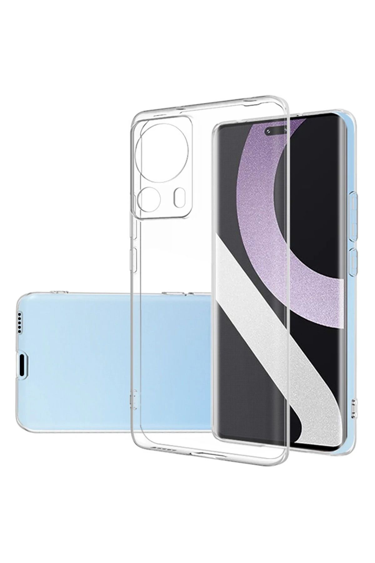 NewFace Xiaomi Mi 13 Lite Kılıf Lüx Şeffaf Silikon YNSMR