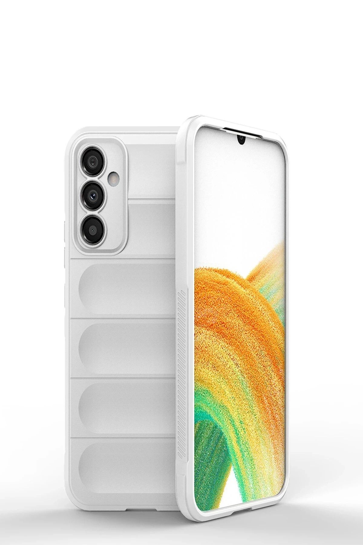 NewFace Galaxy A15 4G uyumlu  Kılıf Optimum Silikon - Krem BSTMY