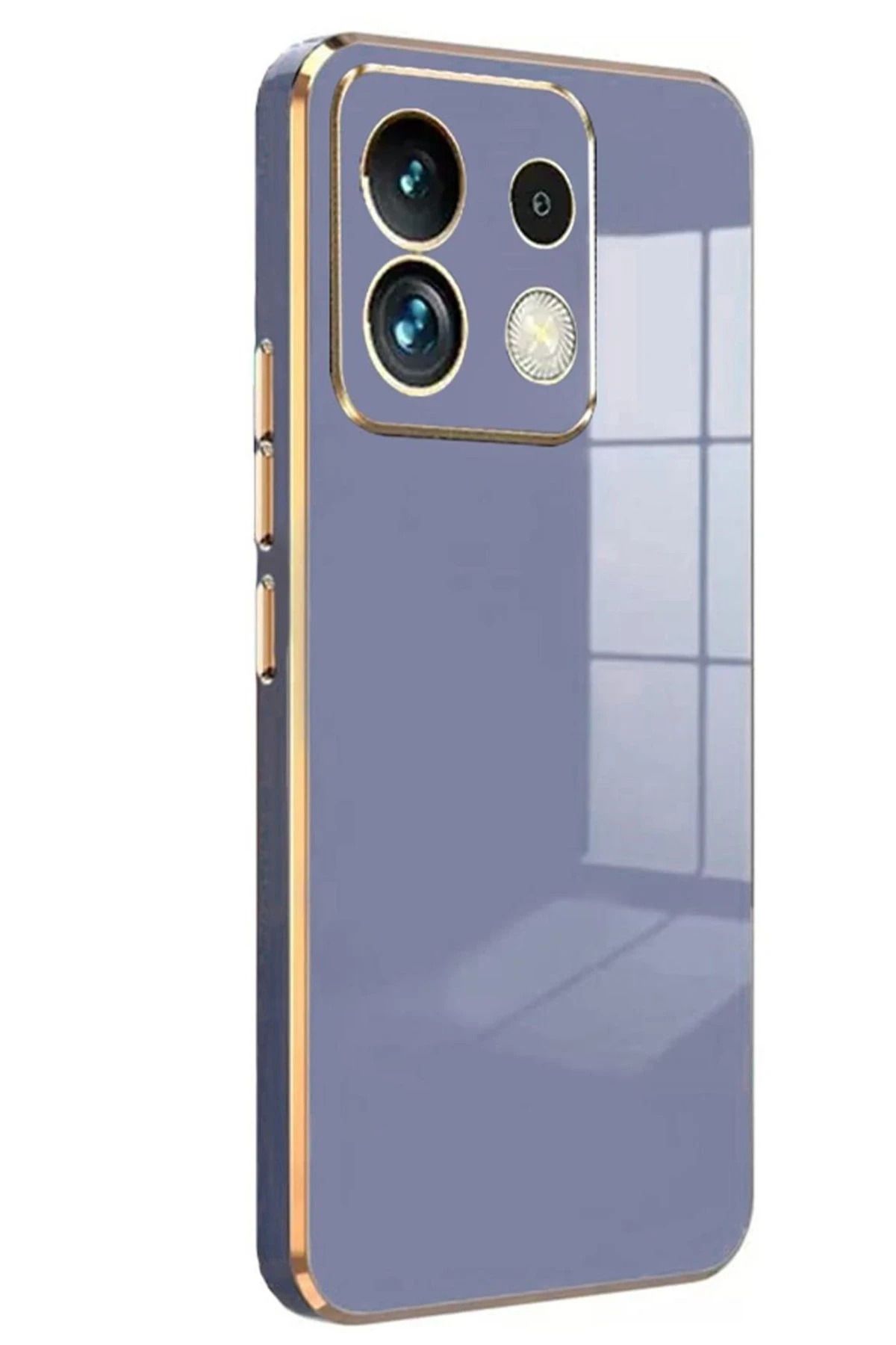 NewFace Xiaomi Redmi Note 13 4G Kılıf Volet Silikon - Mavi HNZRN