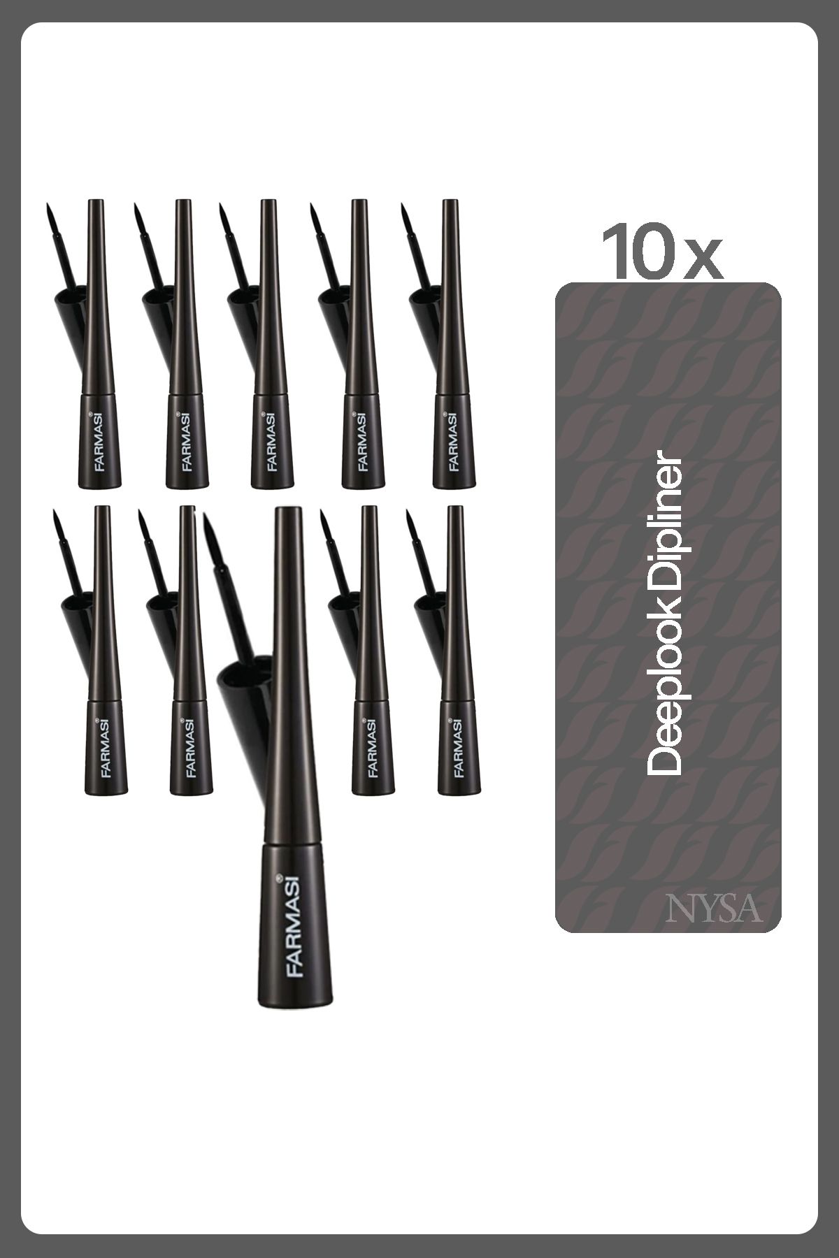 Farmasi Siyah Dipliner - Deeplook 4.5 g - 10 Adet