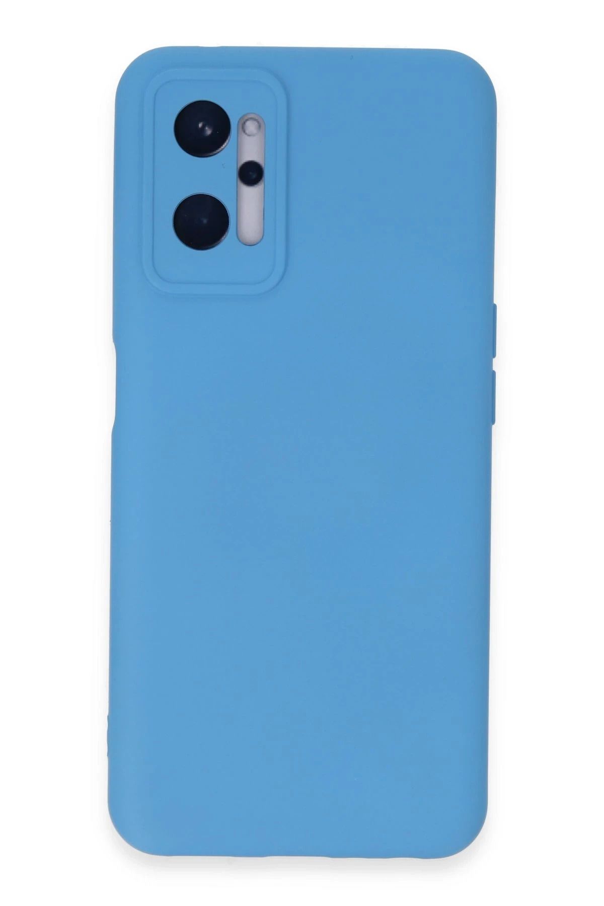 NewFace Realme 9i 4G Kılıf Nano içi Kadife Silikon - Mavi HNZRN