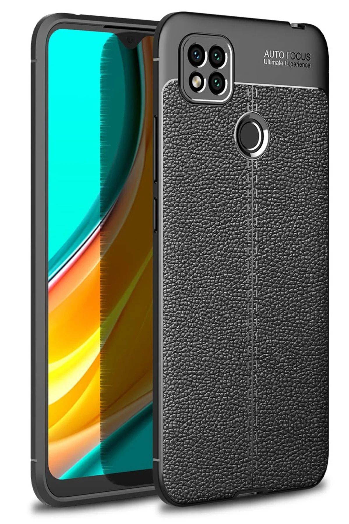 NewFace Xiaomi Redmi 9C Kılıf Auto Focus Kapak - Siyah JOJUA