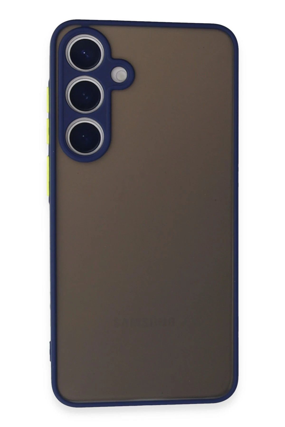 NewFace Samsung Galaxy S24 Kılıf Montreal Silikon Kapak - Lacivert INSLM