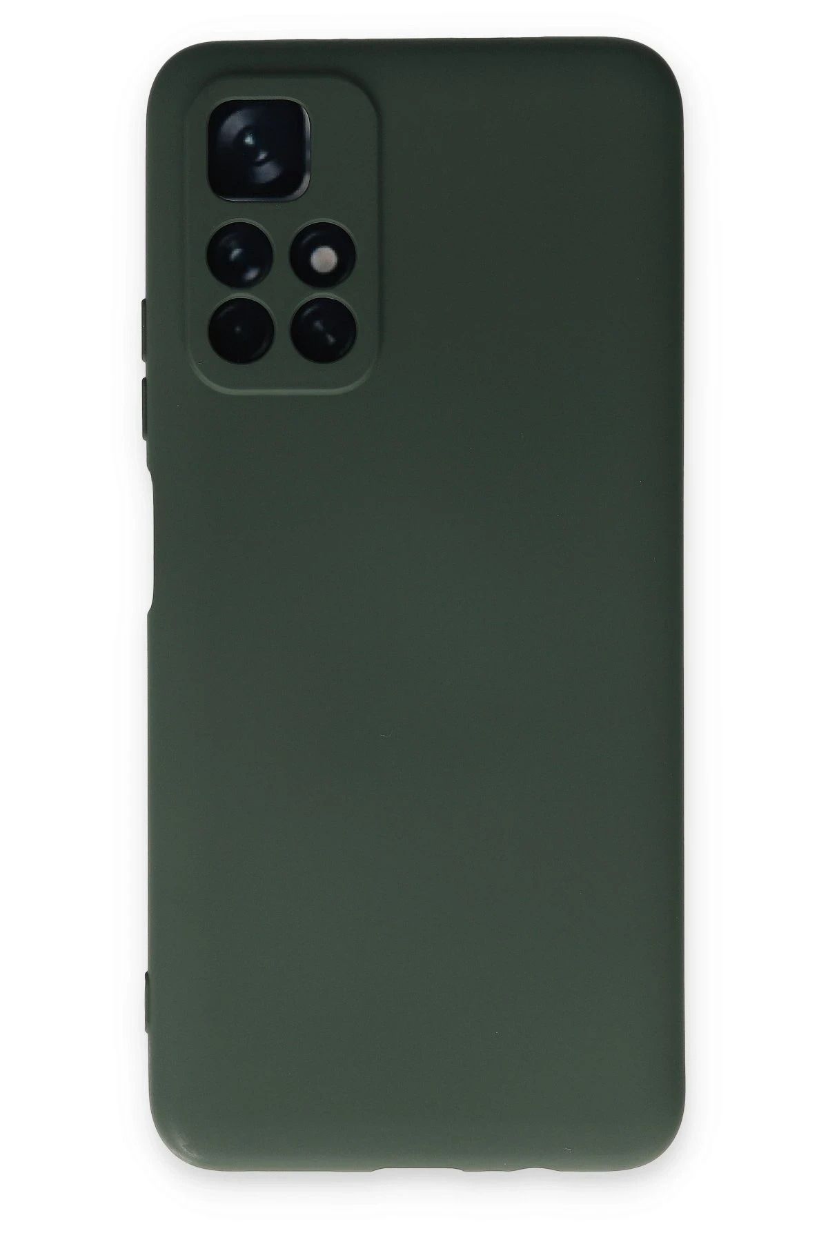 NewFace Xiaomi Redmi Note 11T Kılıf Nano içi Kadife Silikon - Koyu Yeşil JOJUA