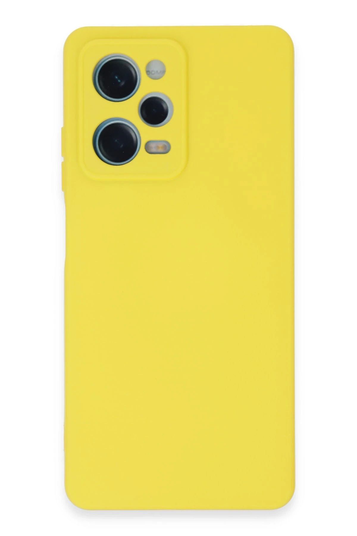 NewFace Xiaomi Redmi Note 12 Pro 5G uyumlu Kılıf Nano içi Kadife Silikon - Sarı HNZRN