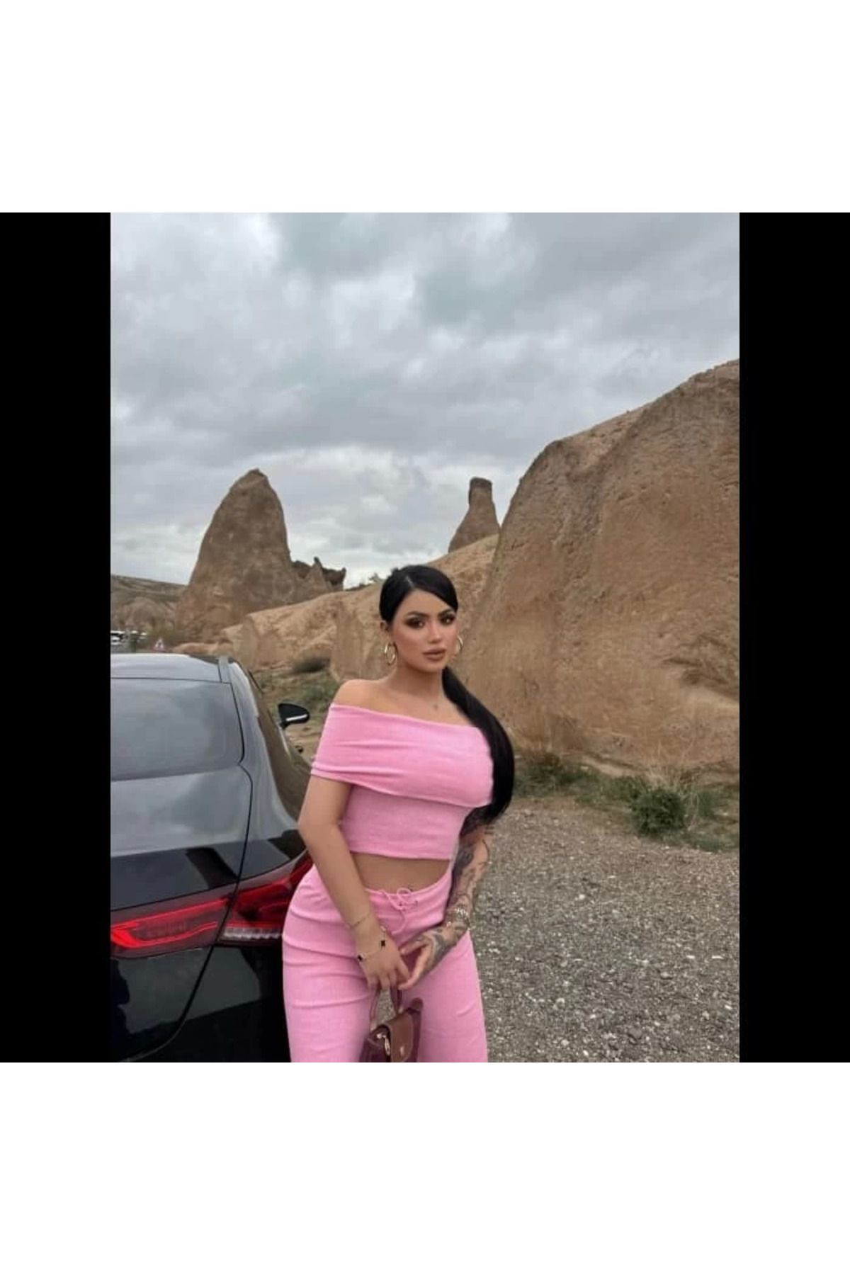Hepta Collection Madonna Yaka Bol Paça Pantolonlu Takım