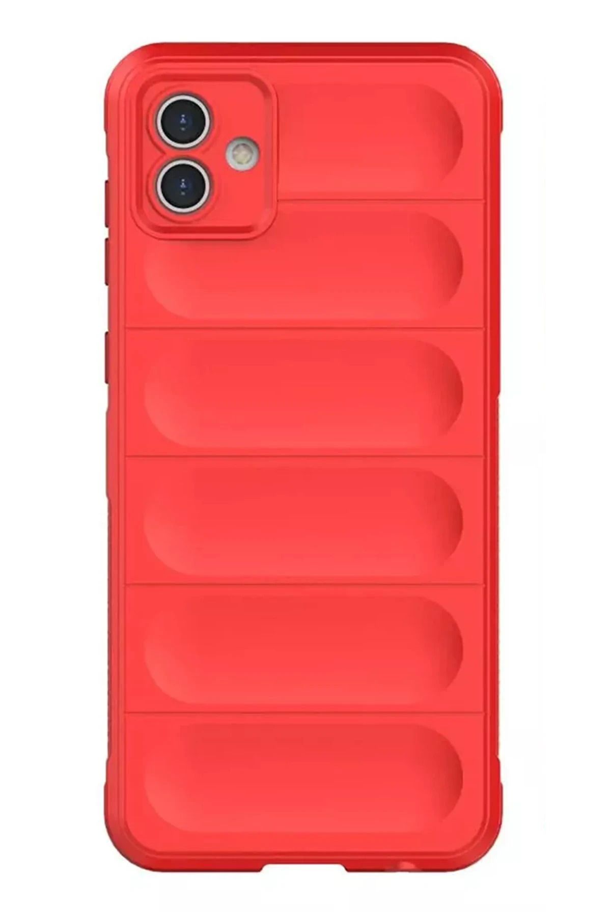 NewFace Galaxy A05 Uyumlu Kılıf Optimum Silikon - Kırmızı INSLM