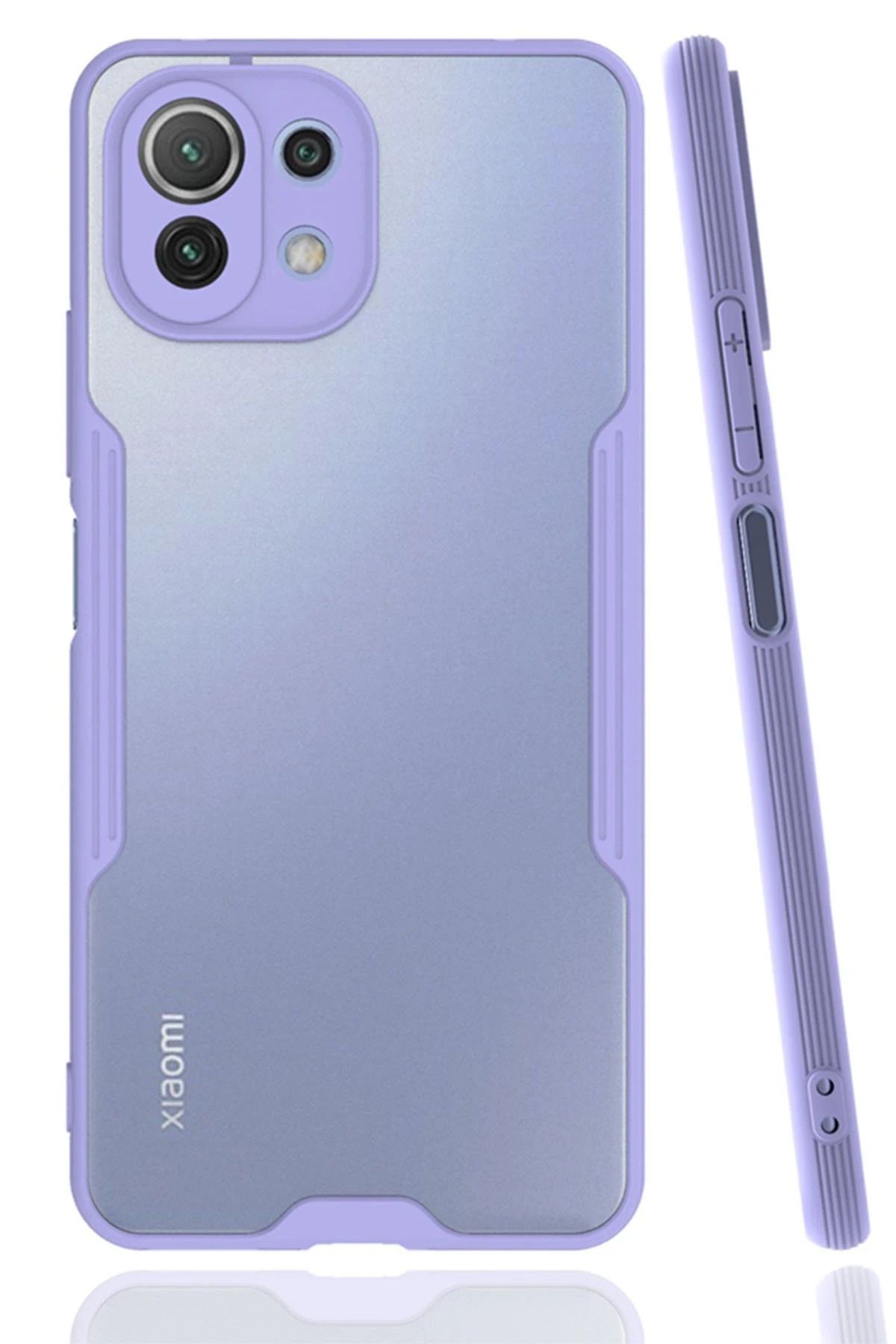 NewFace Xiaomi Mİ 11 Lite Kılıf Platin Silikon - Lila JOJUA