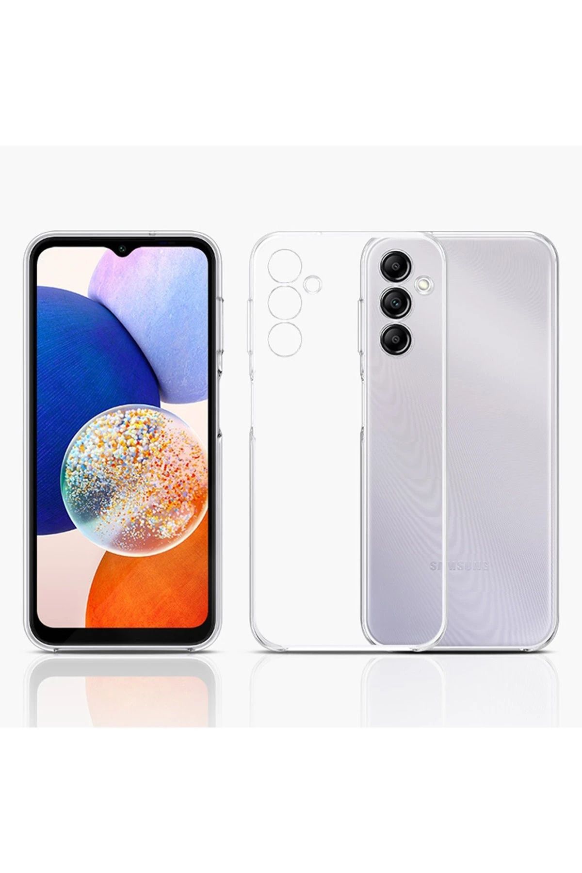 NewFace Samsung Galaxy A14 4G Kılıf Lüx Şeffaf Silikon INSLM