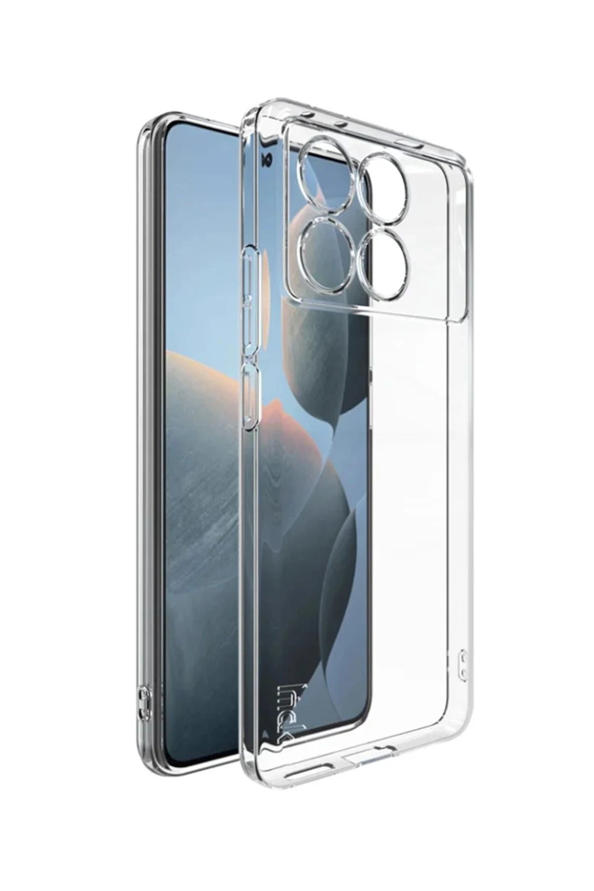 NewFace Xiaomi Poco X6 Pro Kılıf Lüx Şeffaf Silikon HNZRN