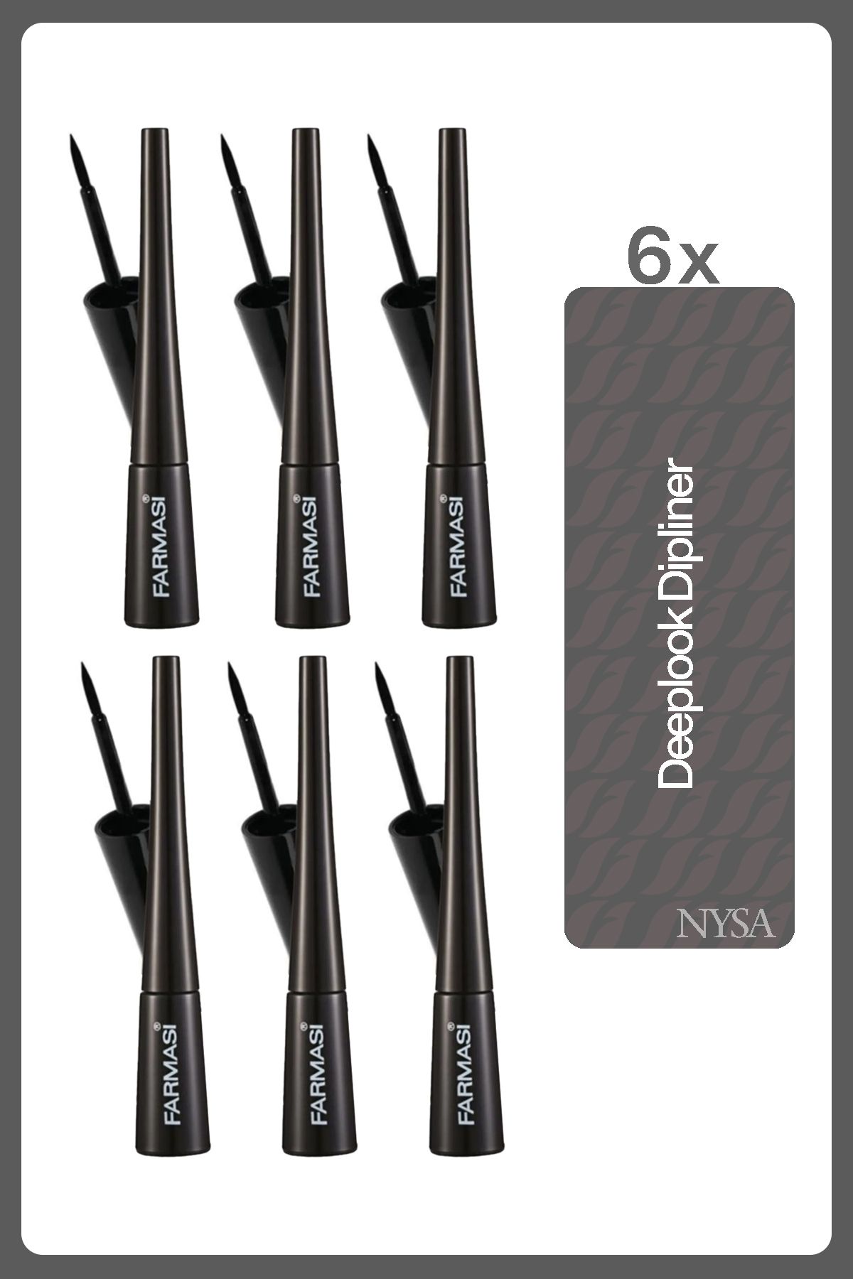 Farmasi Siyah Dipliner - Deeplook 4.5 g - 6 Adet