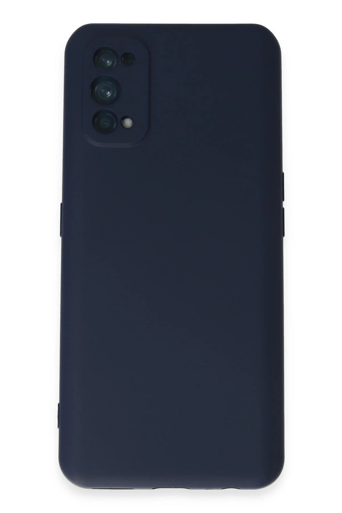 NewFace Realme 7 Pro Kılıf Nano içi Kadife Silikon - Lacivert HNZRN