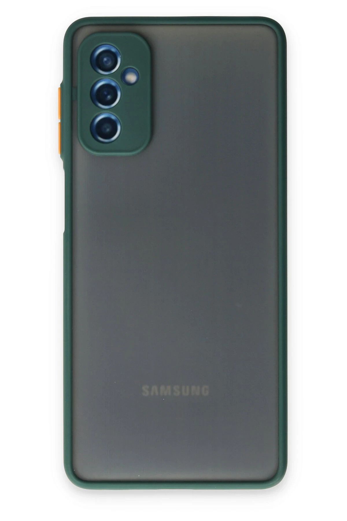 NewFace Samsung Galaxy M52 5G Kılıf Montreal Silikon Kapak - Yeşil INSLM