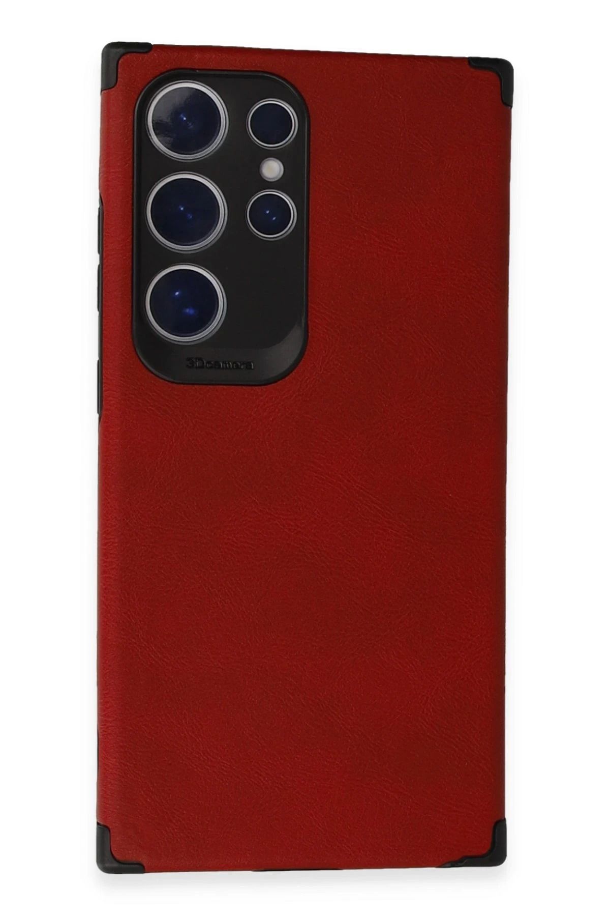 NewFace Samsung Galaxy S24 Ultra Kılıf Loop Deri Silikon - Kırmızı YNSMR