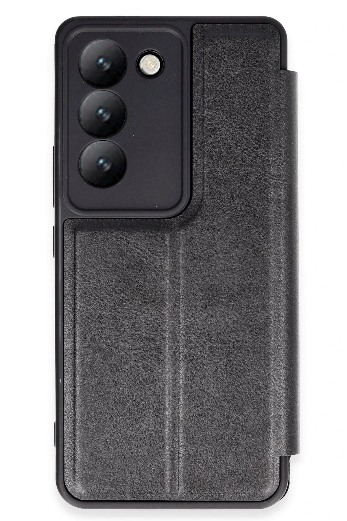 NewFace Vivo V30 Lite 4G Kılıf Flip Cover - Siyah BSTMY
