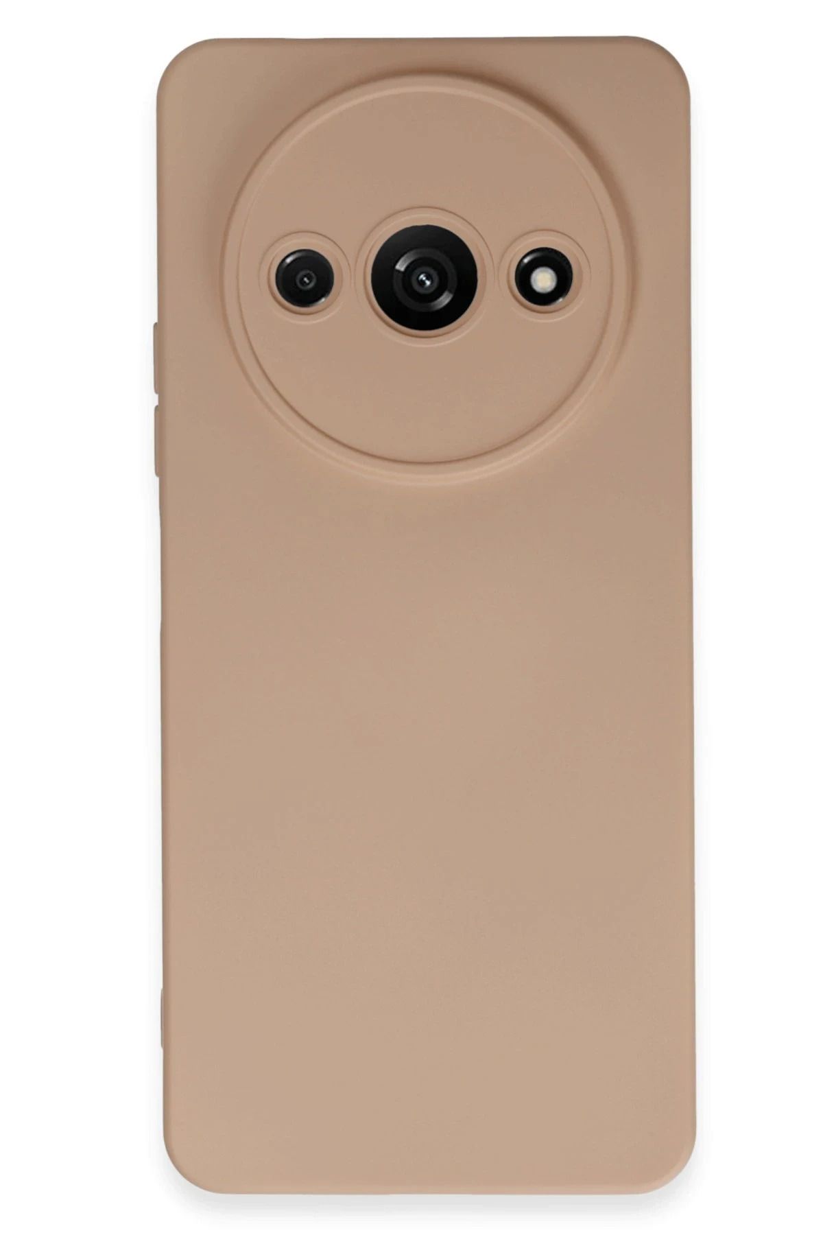 NewFace Xiaomi Redmi A3 4G Uyumlu Kılıf Nano içi Kadife Silikon - Pudra YNSMR