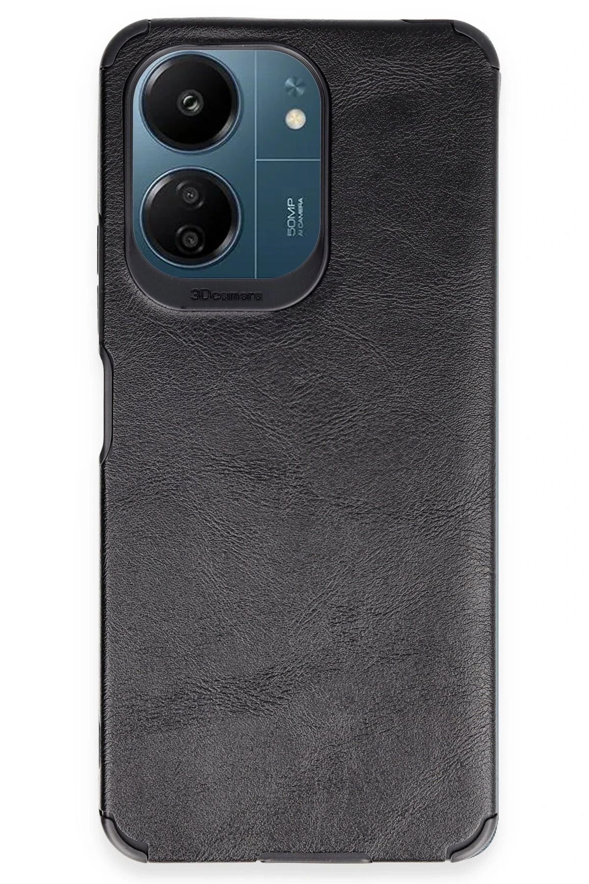 NewFace Xiaomi Redmi 13C Kılıf Loop Deri Silikon - Siyah JOJUA