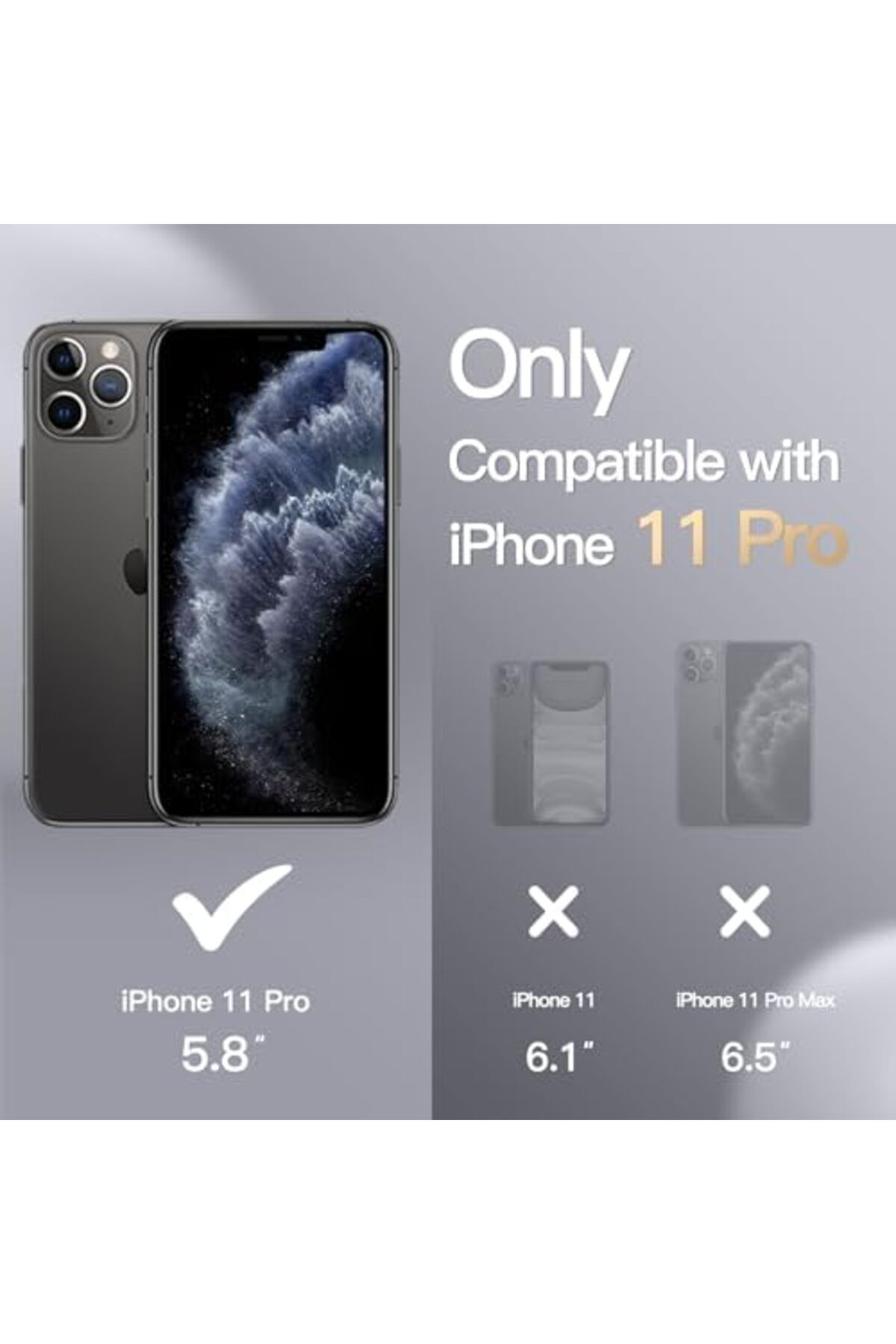 Generic-غلاف سيليكون لهاتف iPhone 11 Pro Max، غلاف هاتف واقٍ كامل الجسم بملمس حريري ناعم، 3