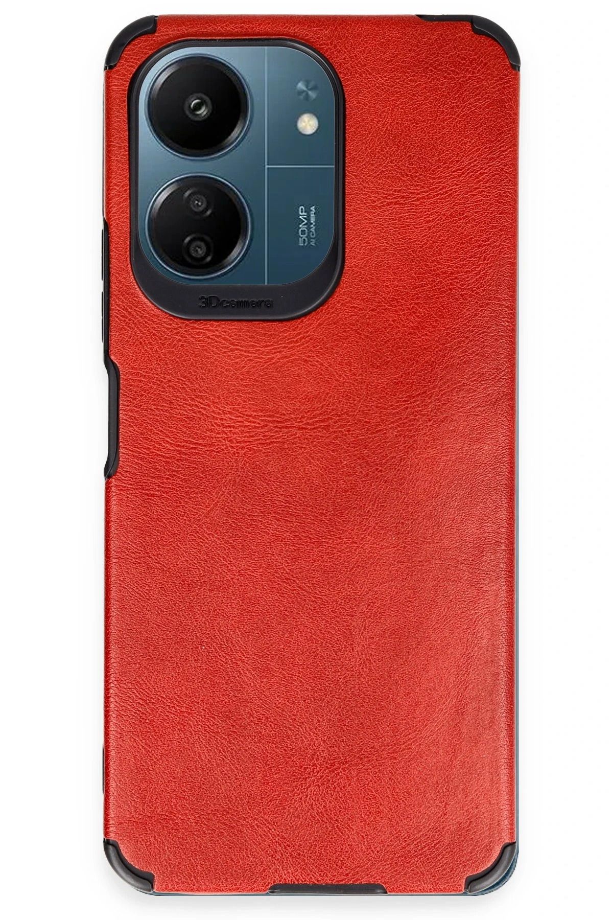 NewFace Xiaomi Redmi 13C Kılıf Loop Deri Silikon - Kırmızı NRMSA