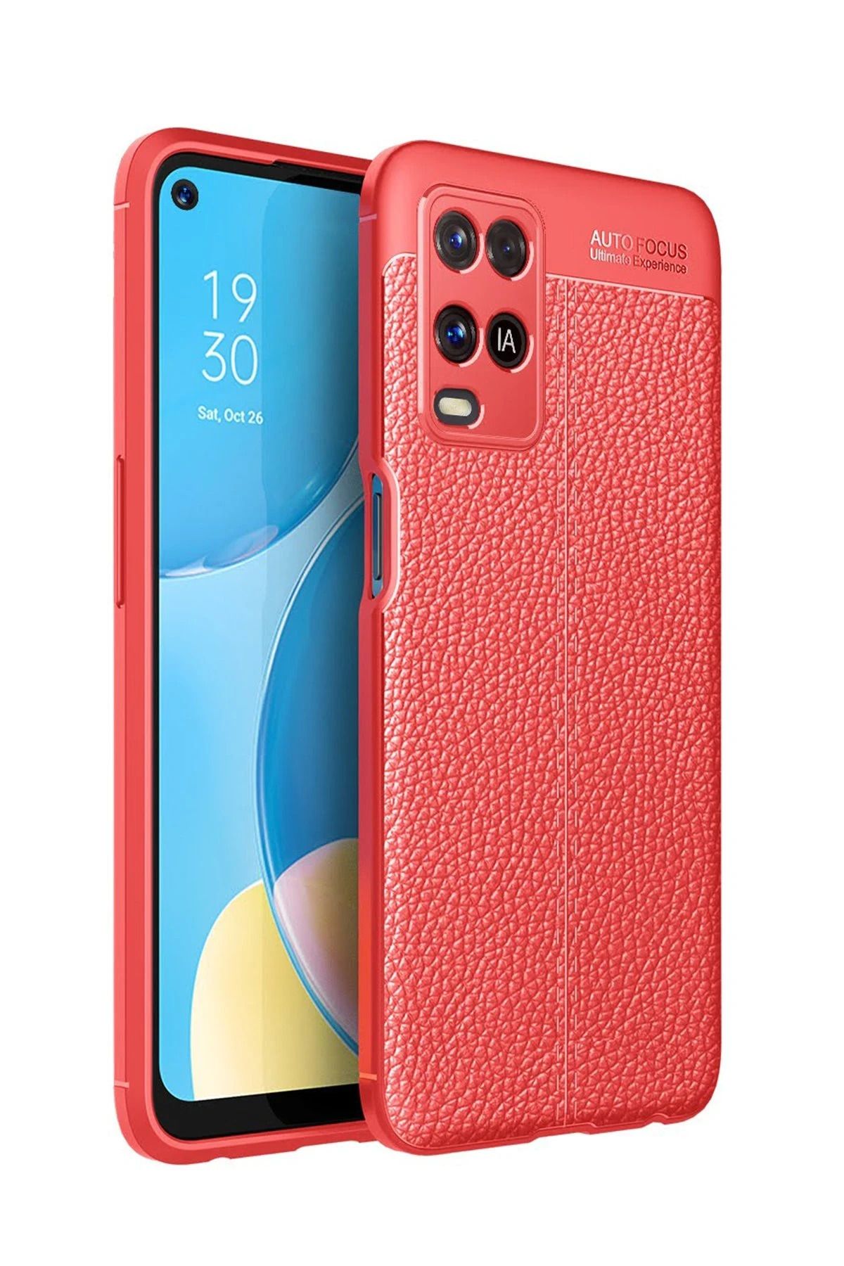 NewFace A54 4G Kılıf Auto Focus Kapak - Kırmızı JOJUA