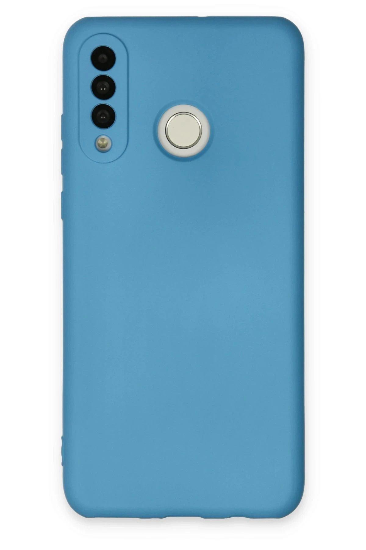 NewFace Huawei P30 Lite Kılıf Nano içi Kadife Silikon - Mavi FERRG