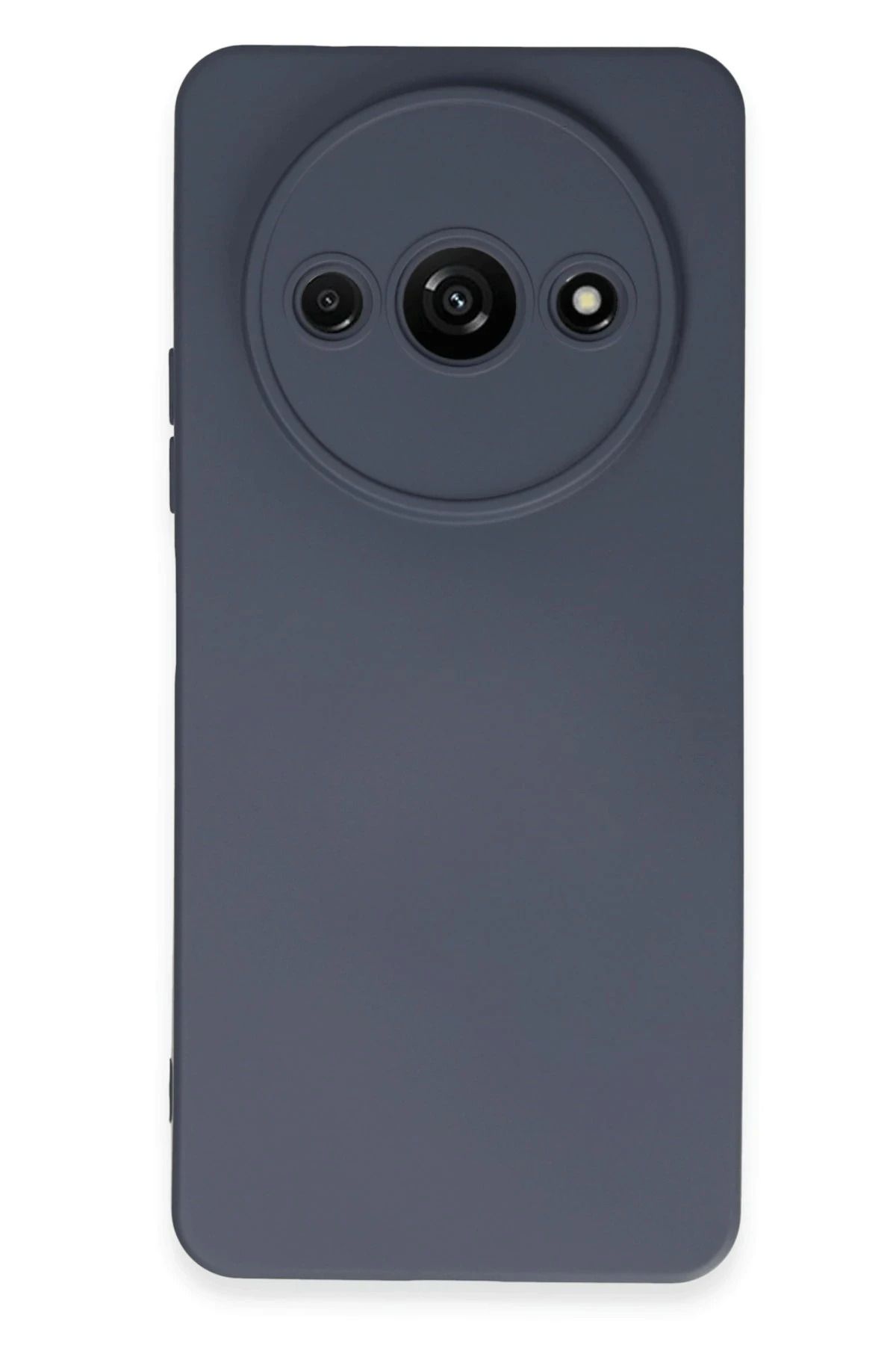 NewFace Xiaomi Redmi A3 4G Uyumlu  Kılıf Nano içi Kadife Silikon - Gri YNSMR