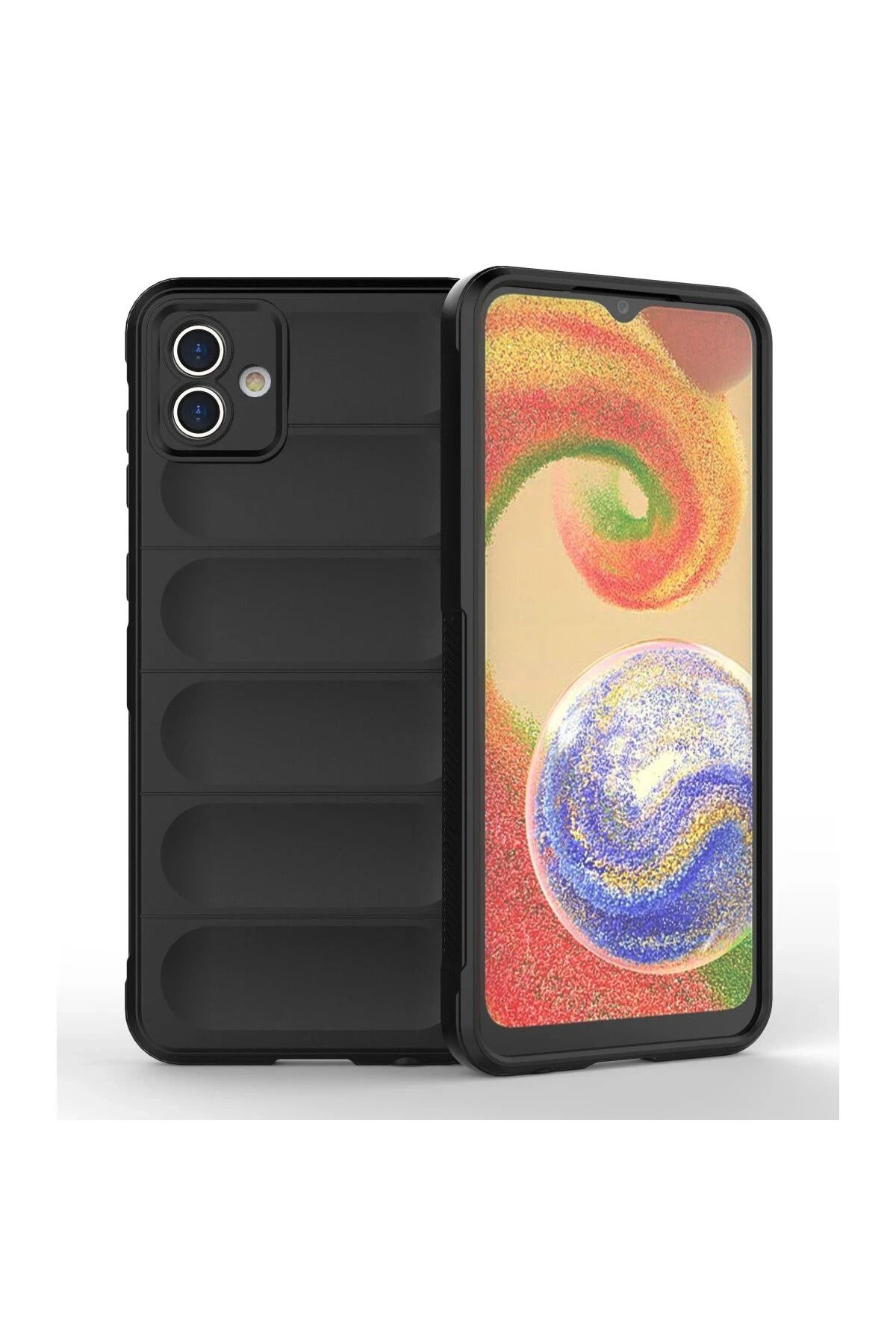 NewFace Galaxy A04E Kılıf Optimum Silikon - Siyah uyumlu