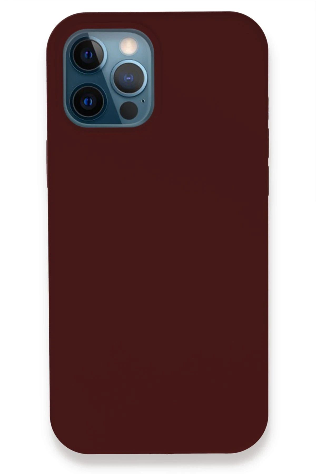 NewFace iPhone 12 Pro Kılıf Lansman Legant Silikon - Bordo JOJUA