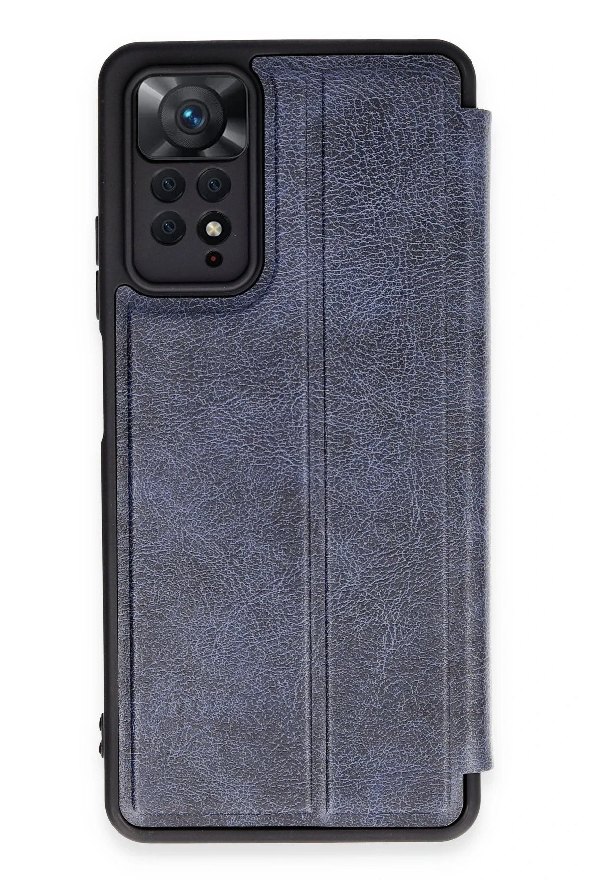NewFace Xiaomi Redmi Note 12 Pro 4G Kılıf Flip Cover - Lacivert HNZRN