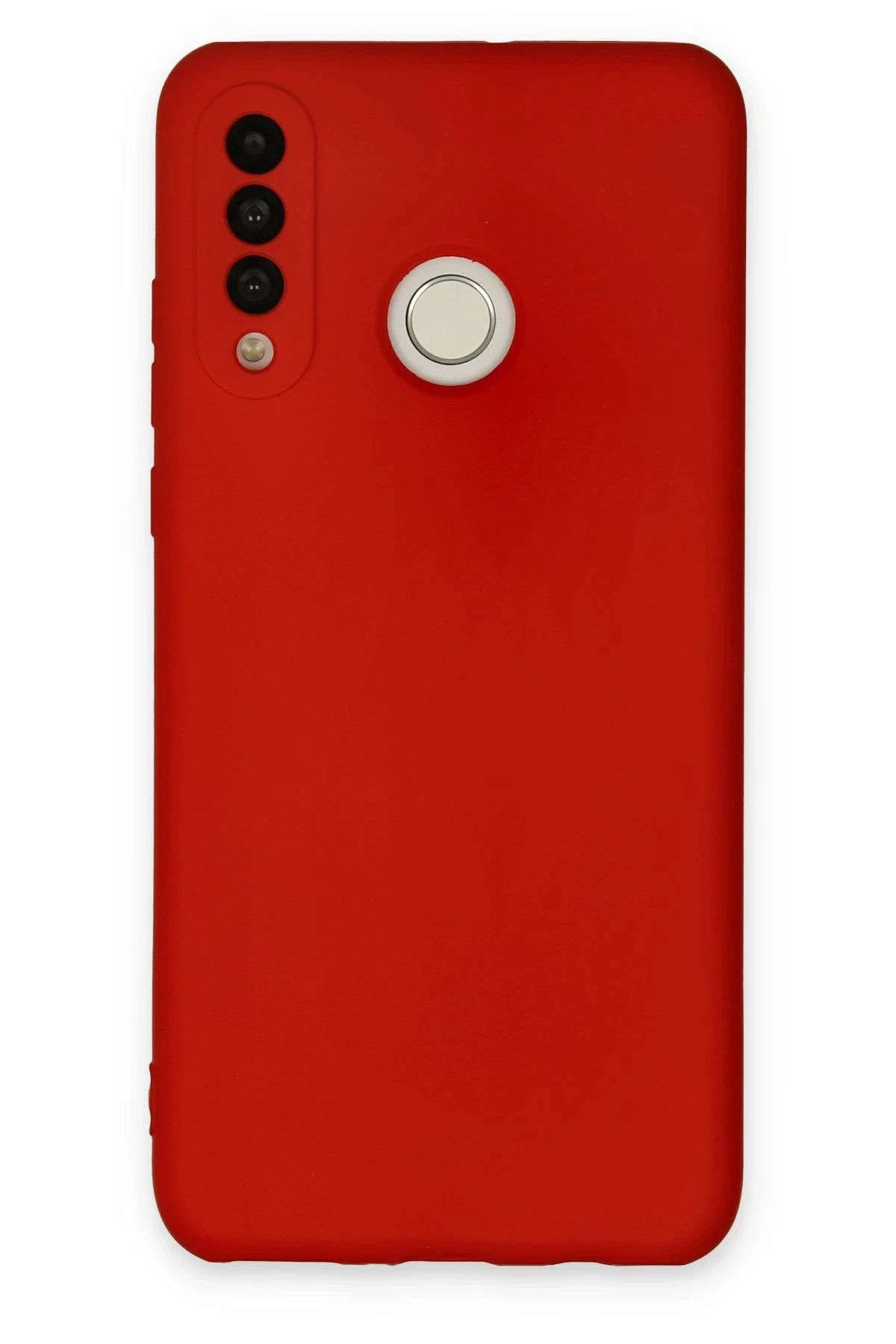 NewFace Huawei P30 Lite Kılıf Nano içi Kadife Silikon - Kırmızı JOJUA