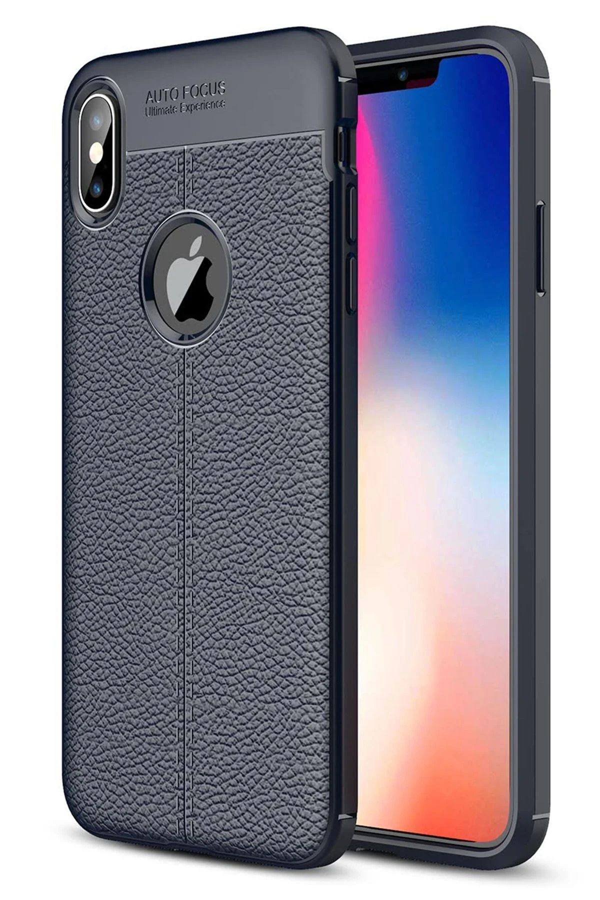 NewFace iPhone XS Max Kılıf Auto Focus Kapak - Lacivert JOJUA