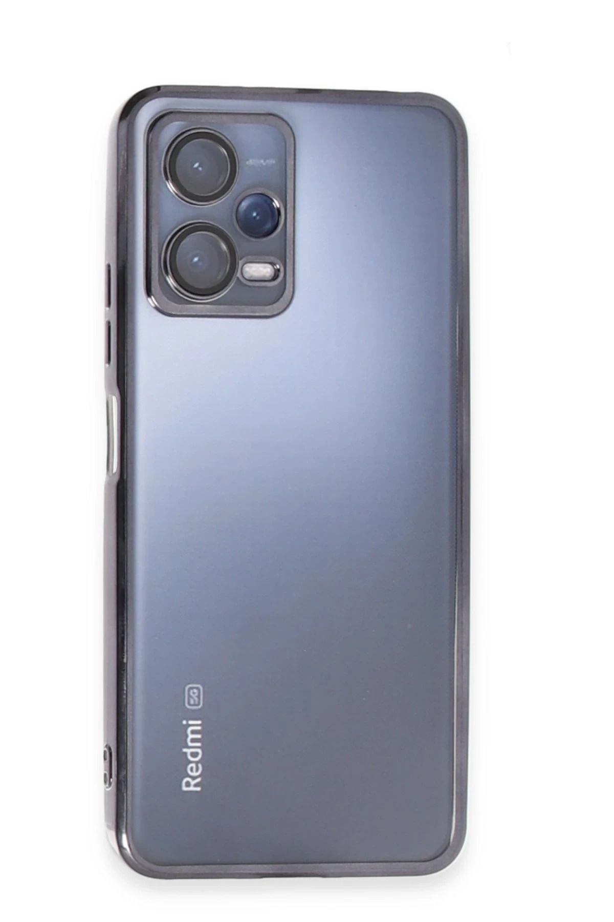 NewFace Xiaomi Redmi Note 12 Pro 5G Kılıf Lensli Silikon - Siyah BSTMY
